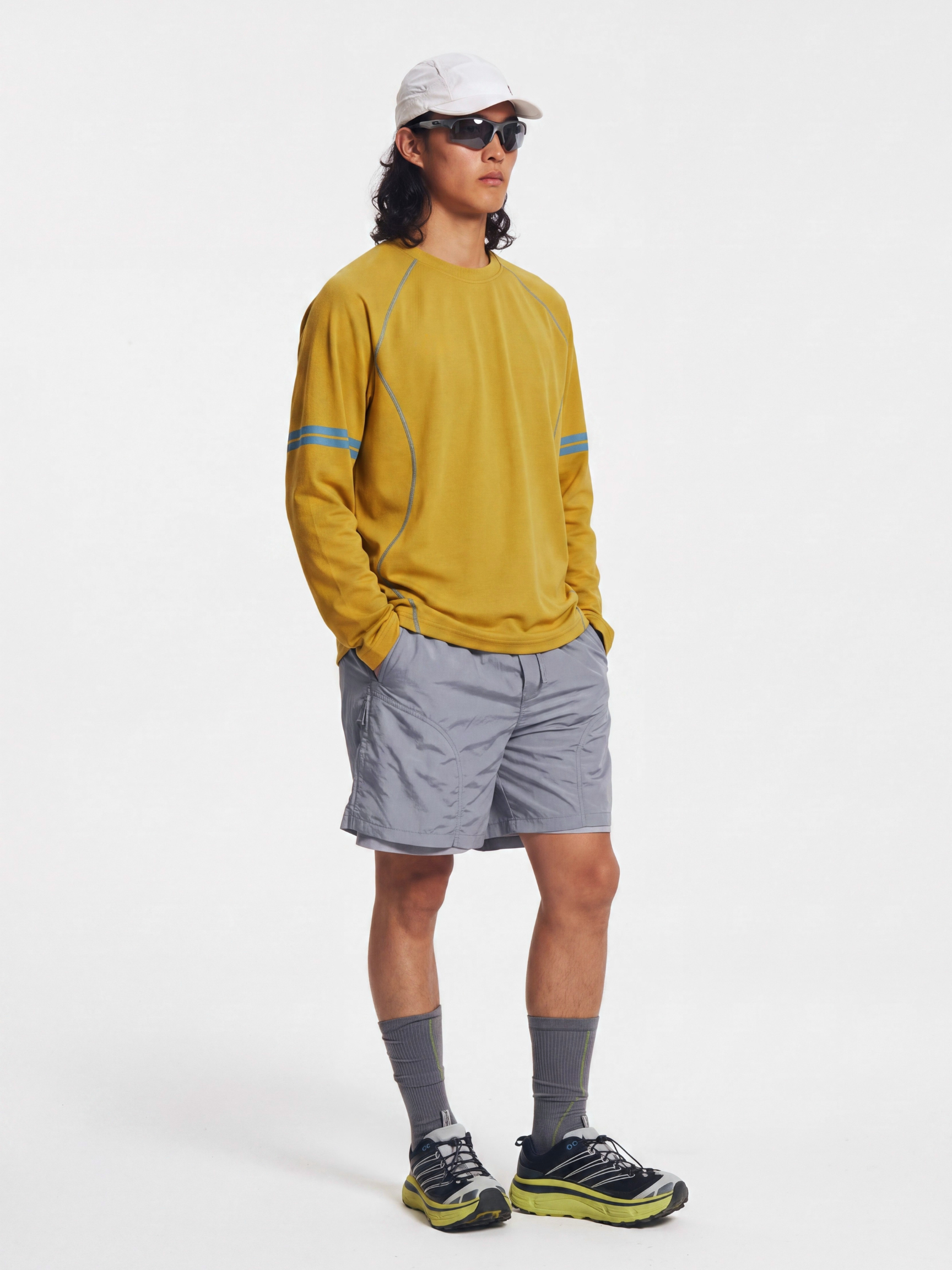 QuietMove - Unisex Crew Neck Long Sleeve Athletic T-Shirt