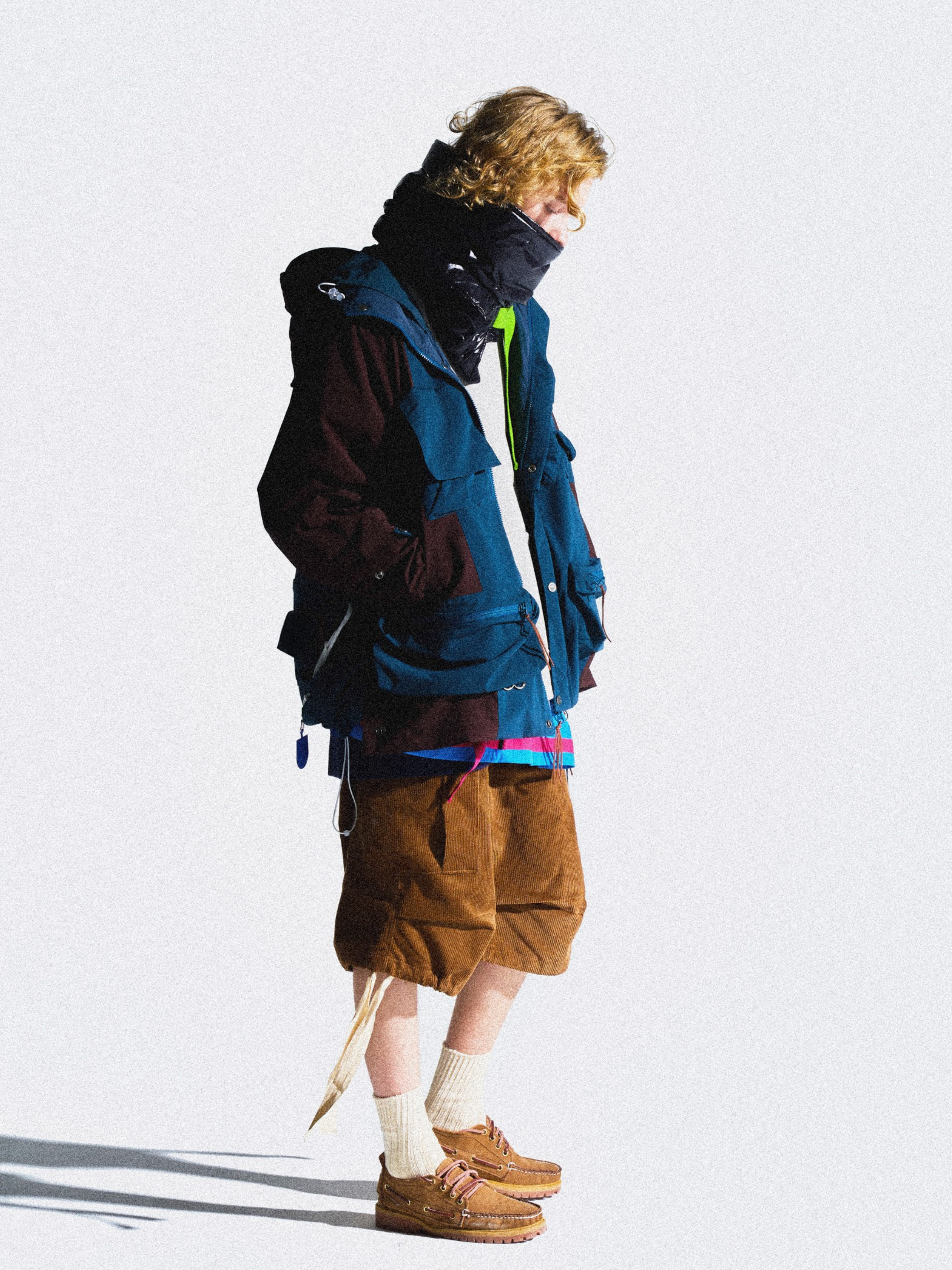 HeatFlask - Men's Color-Block Dual-Hood Teflon® 3-Proof Functional Jacket