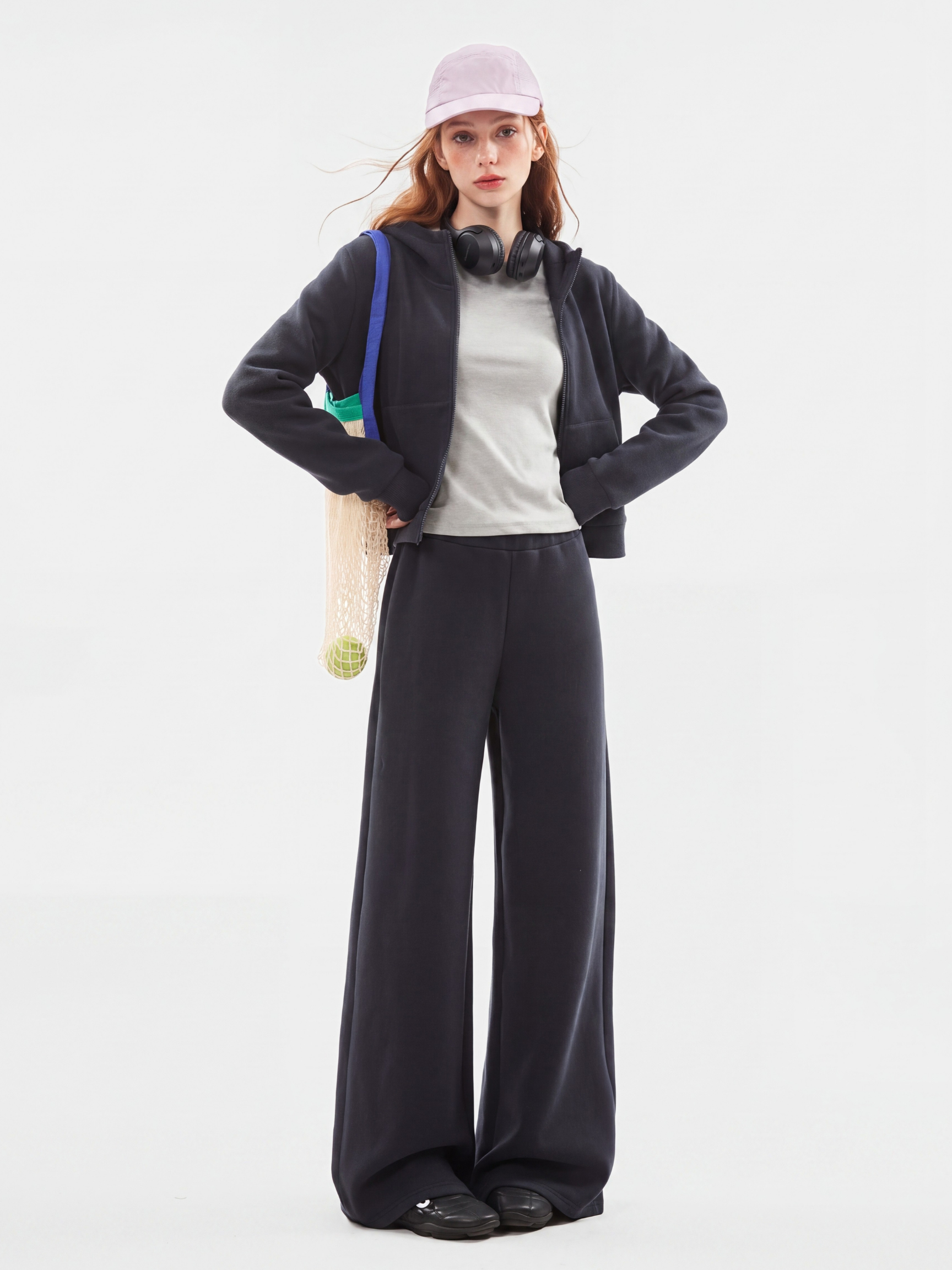 DuskLayer - Women's Air-Layer Hoodie Cardigan & Draped Jogger Pants Set