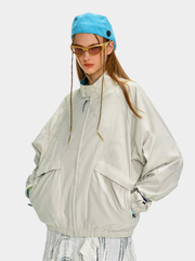 Firewhisper - Colorblock Stand-Collar Harrington Jacket