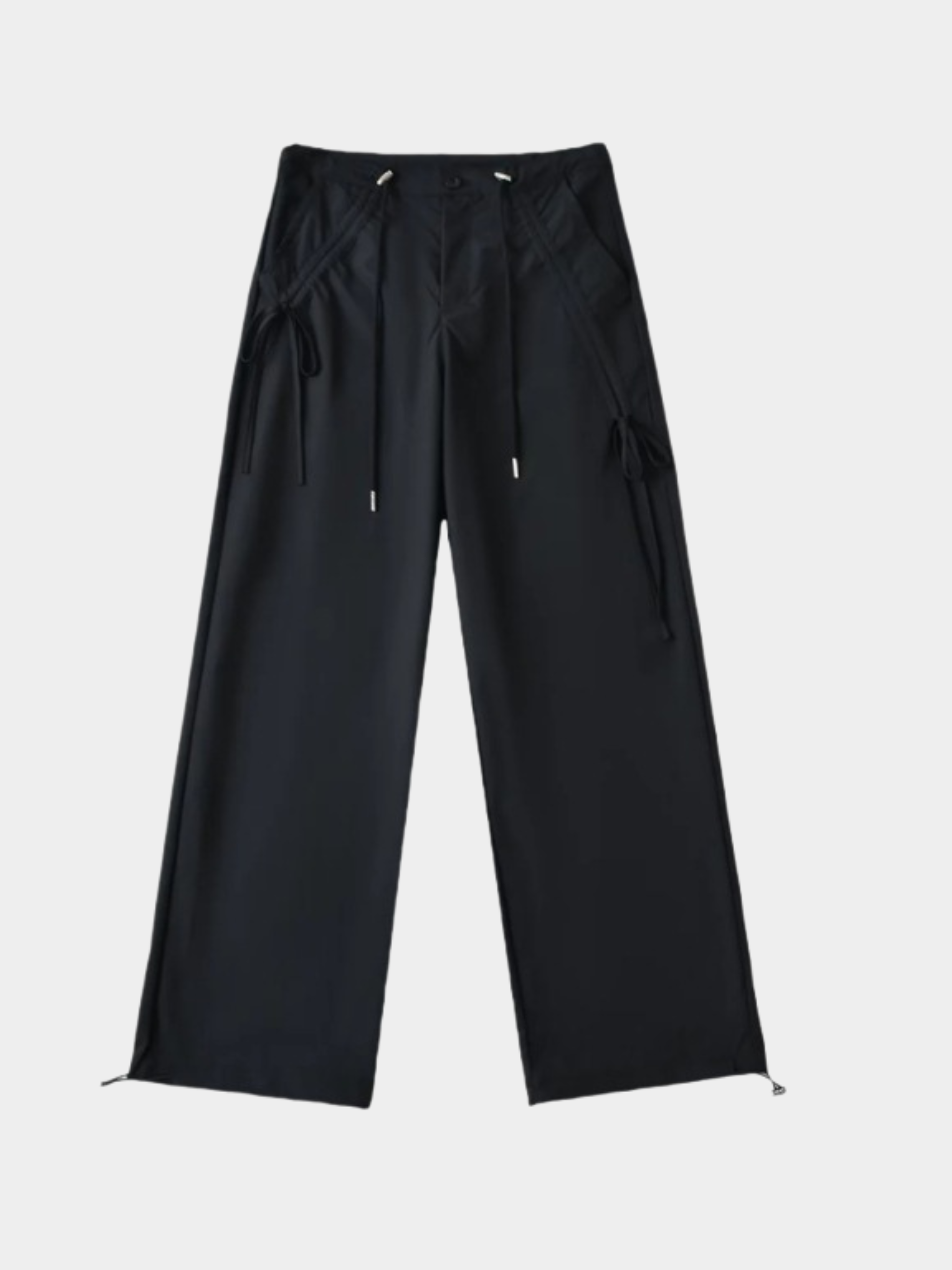 ThornPath - Women's Drawstring Tie Double-Pocket Loose-Fit Pants