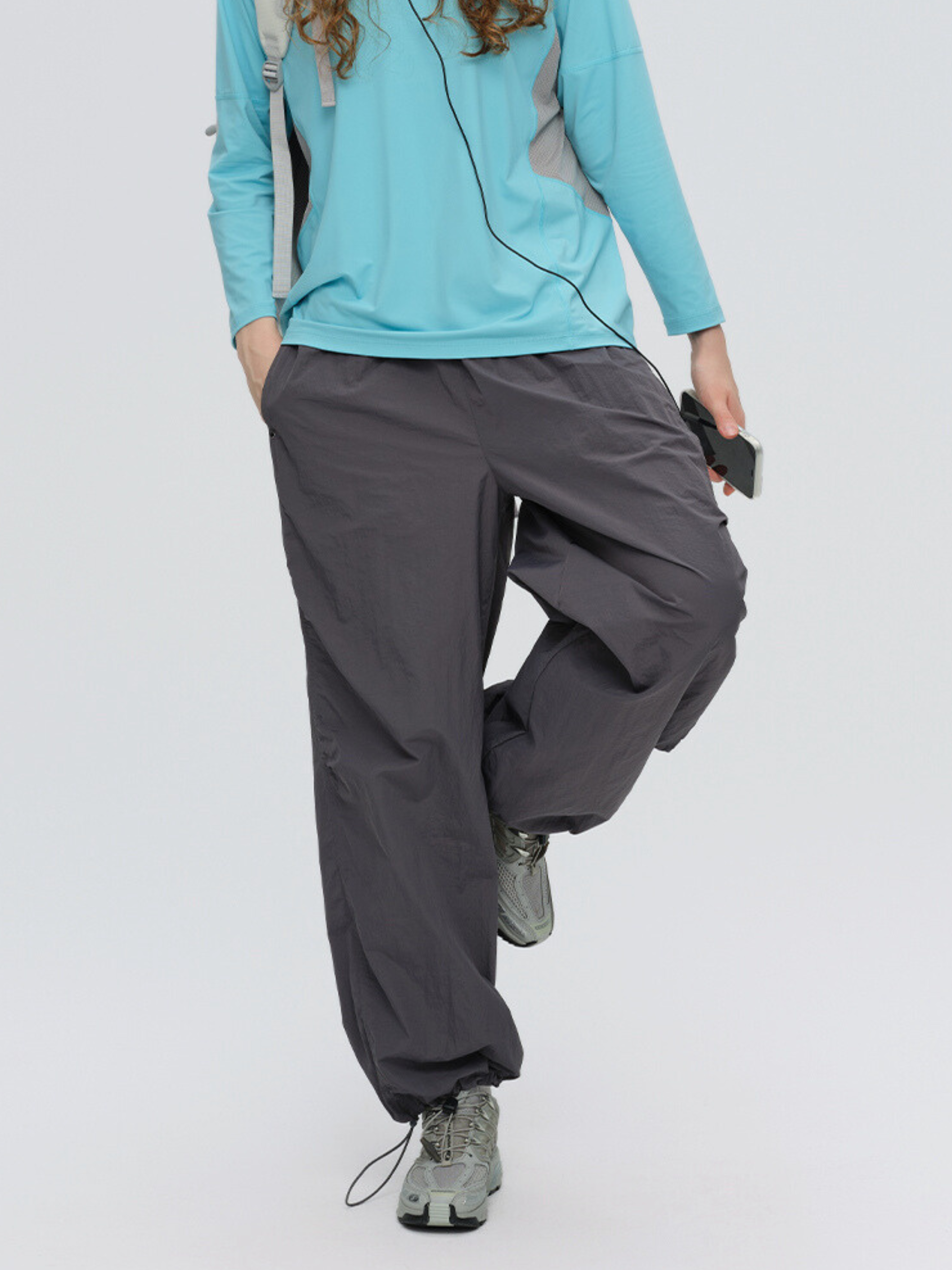 Cavewatch - Women's Water-Repellent Elastic-Waist Nylon Pants