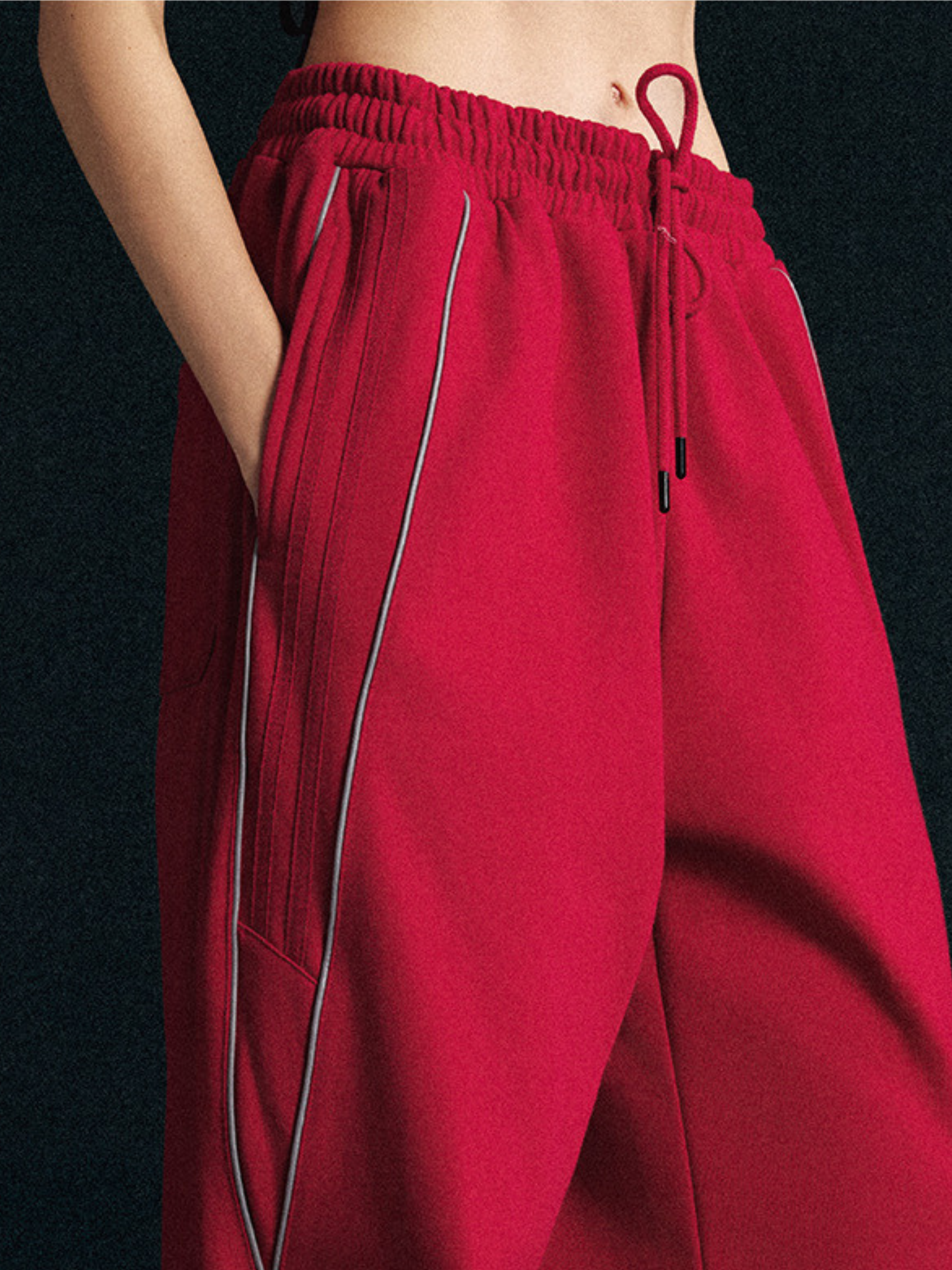 Thunderclaw - Reflective Stripe Straight-Leg Jogger Pants