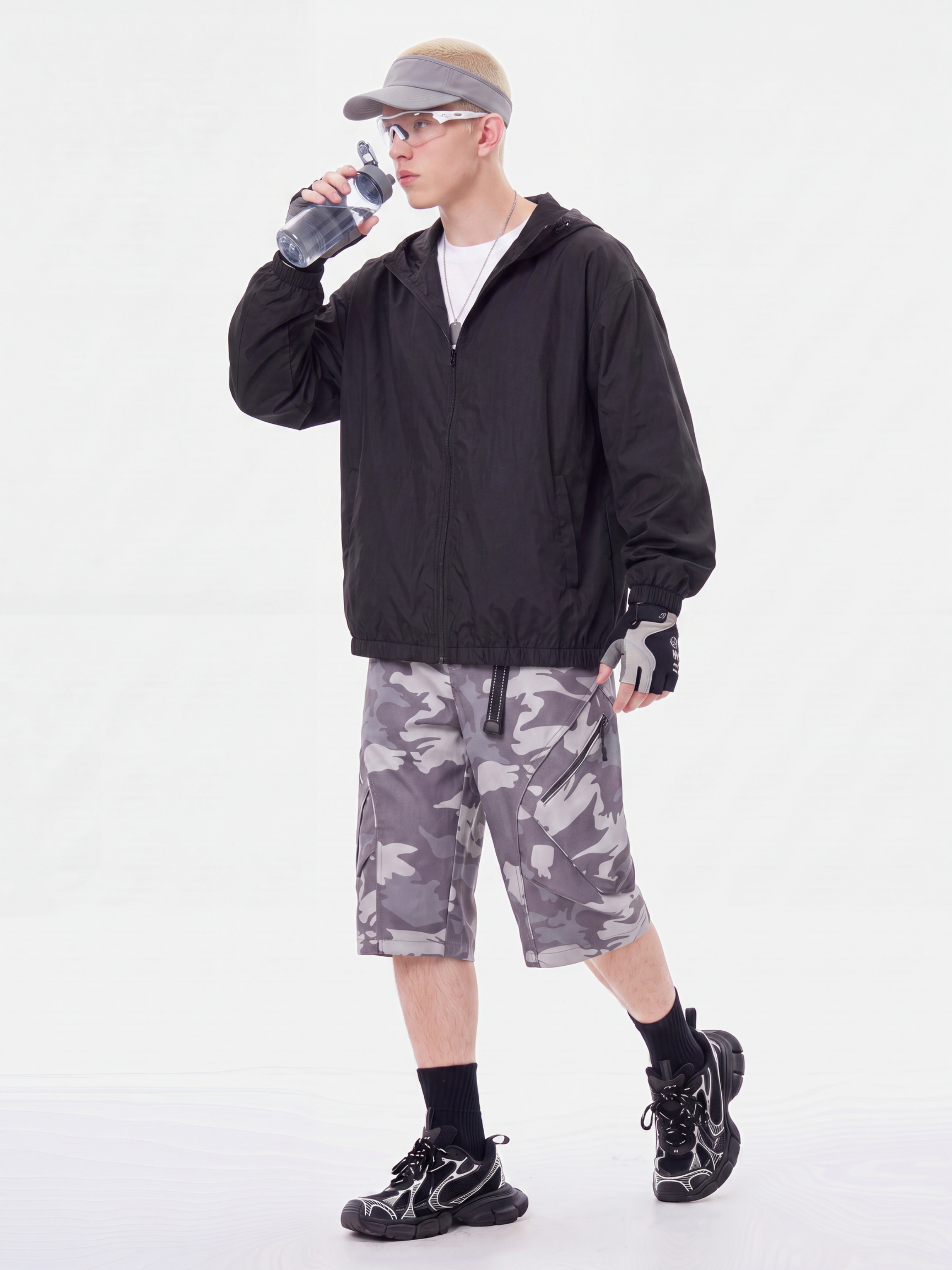 StainOff - Men's UPF 50+ Teflon™ Hooded Sun Protection Jacket