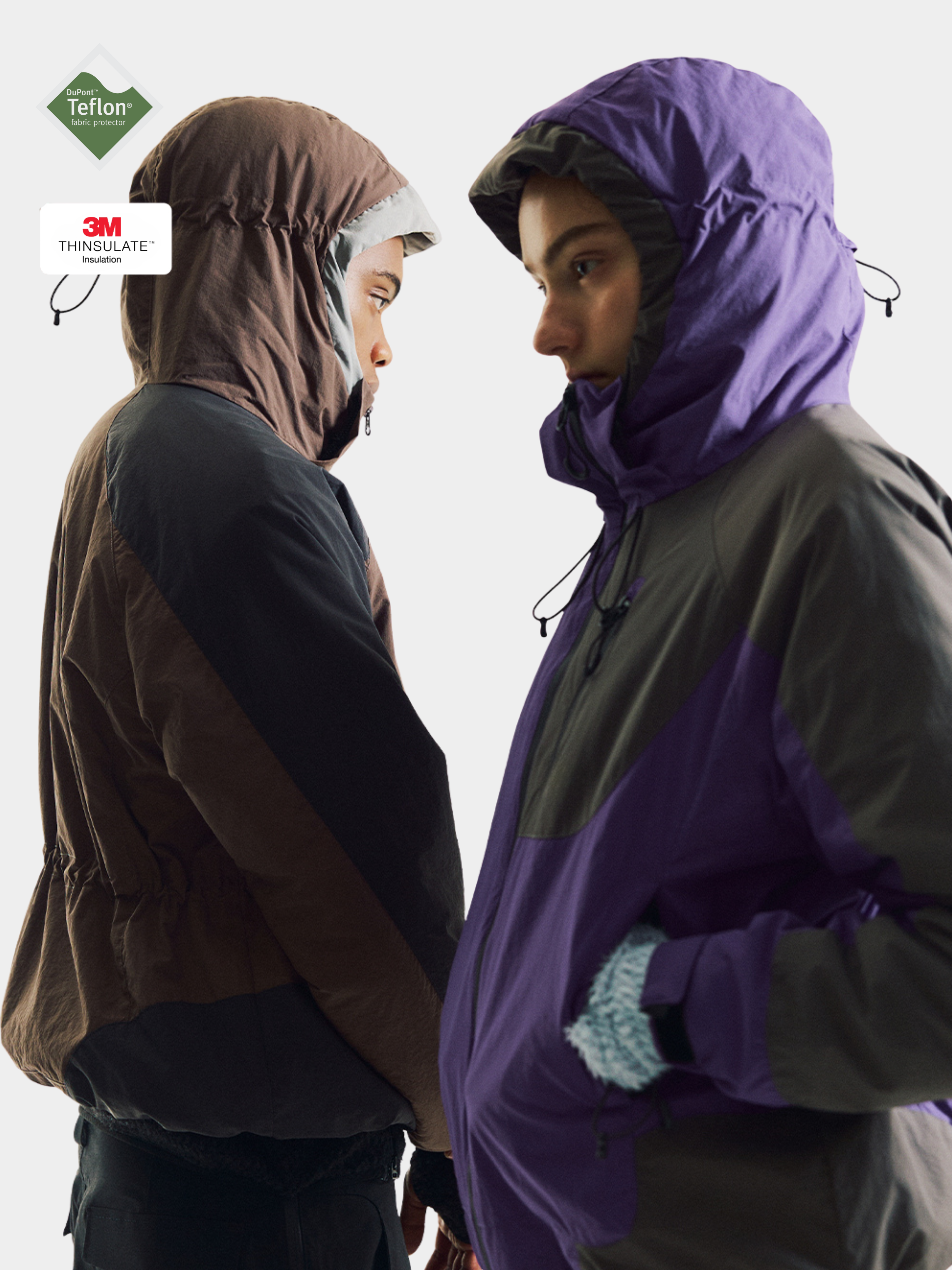 AshLife - Unisex Teflon Waterproof Windproof Insulated Jacket GONGGAR SPORTS