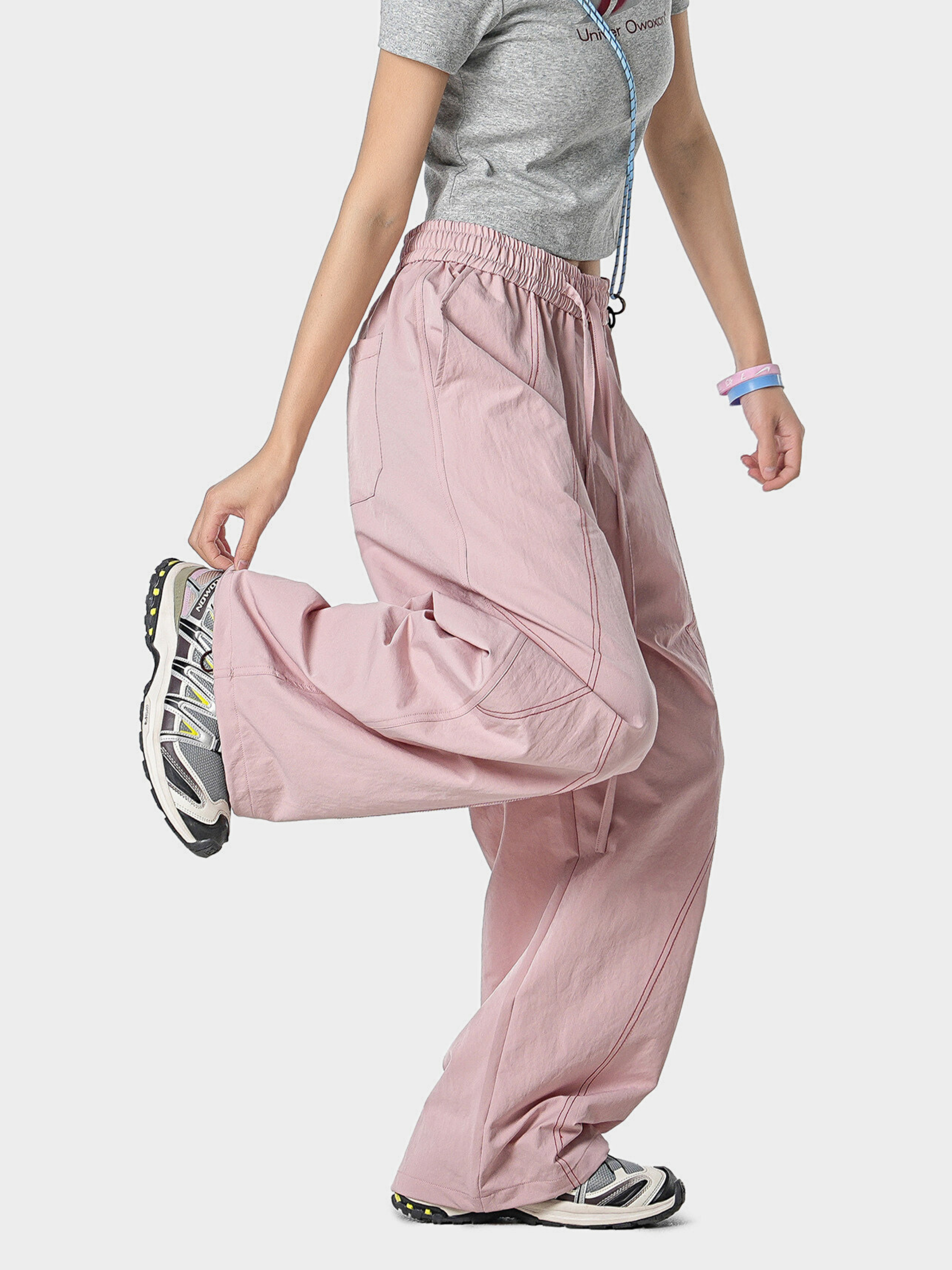 Stormrush - Unisex Contrast-Stitch Water-Repellent Paratrooper Pants