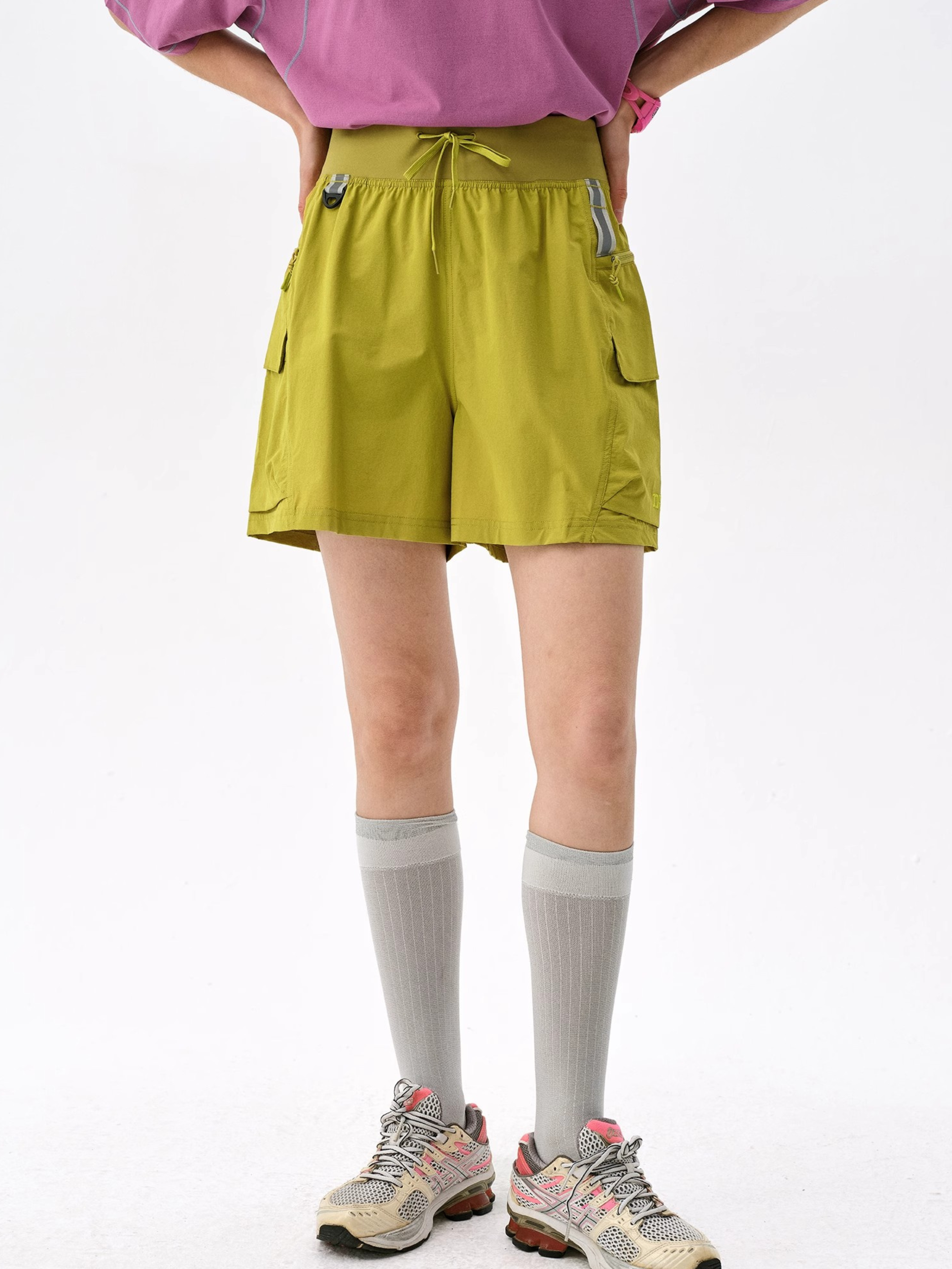 Cougarnest - Women's Drawstring Reflective Quick-Dry Shorts