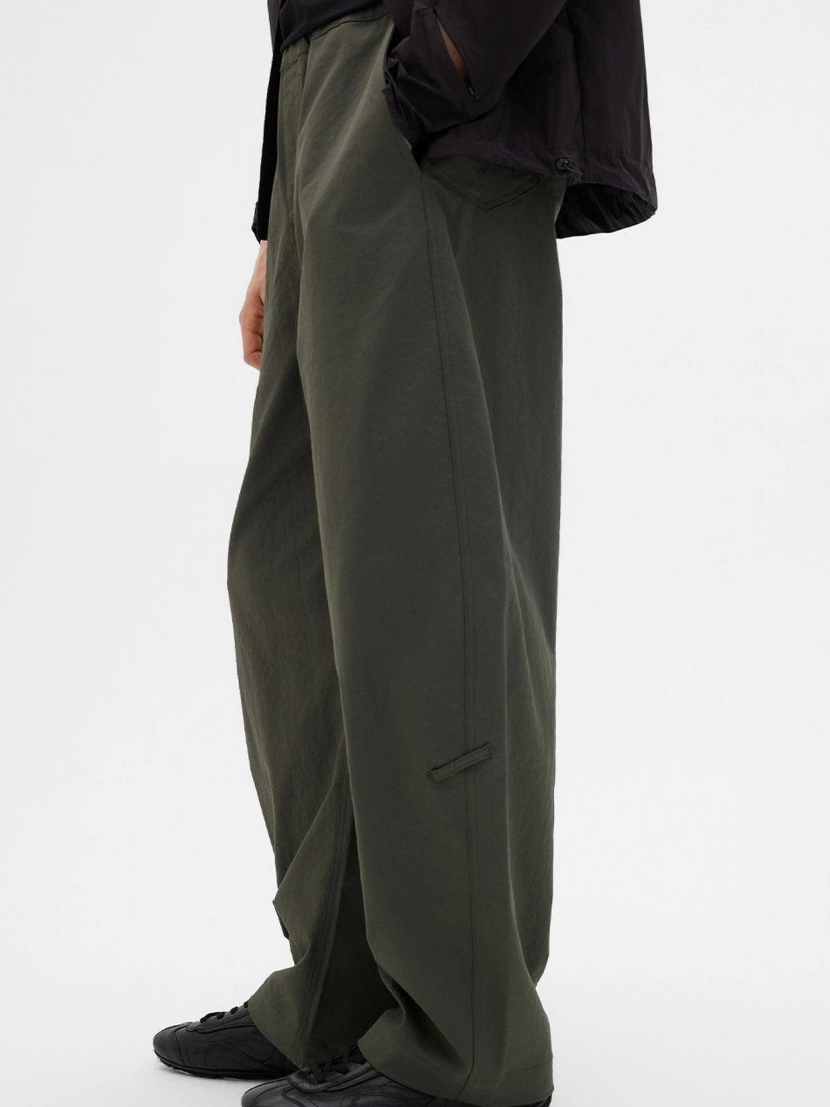 RiseDrift - Unisex Wrinkle-Resistant High-Waist Curved-Leg Pants