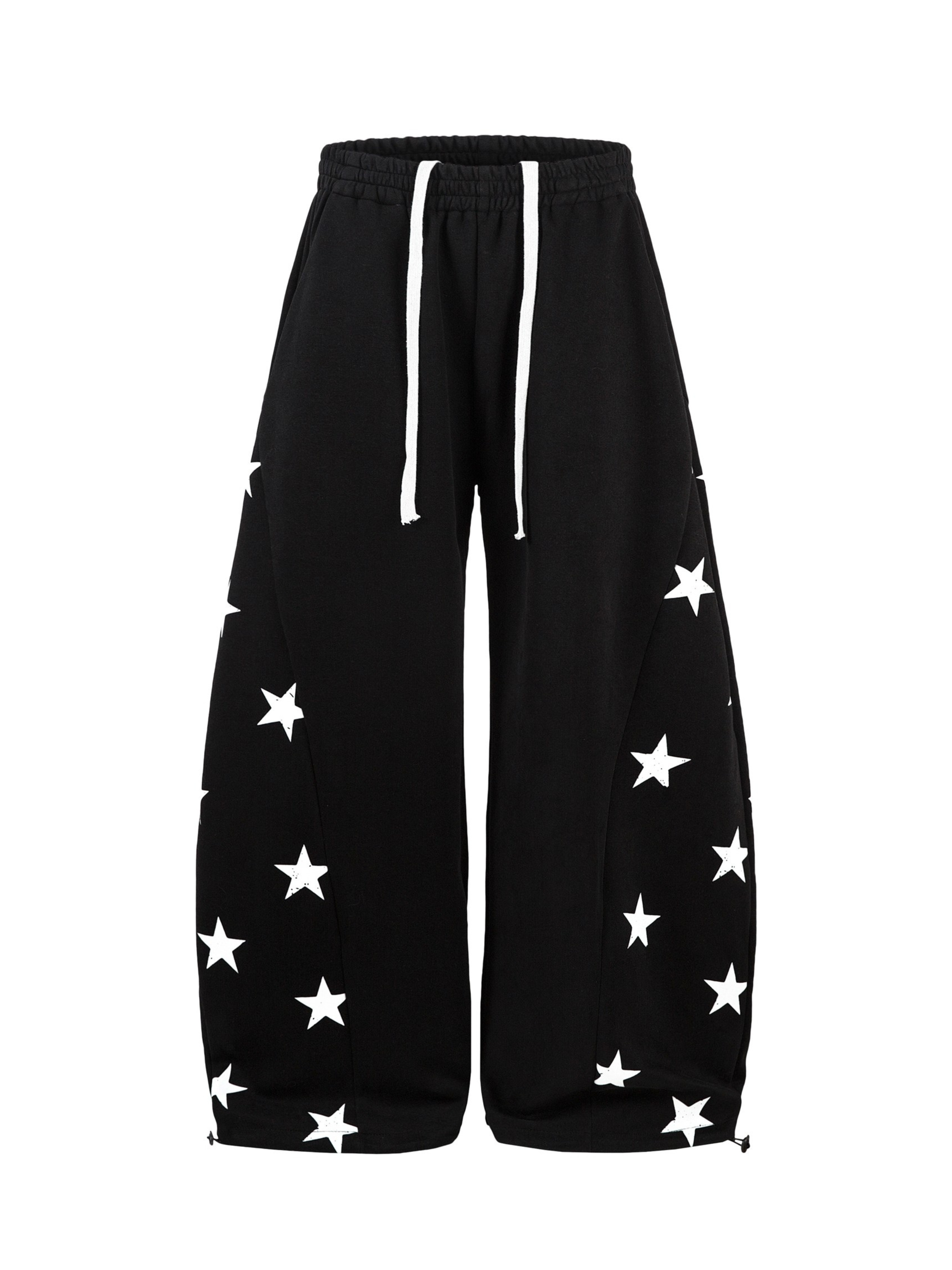 Thunderscorch - Women's Star Print Curved-Leg Sweatpants