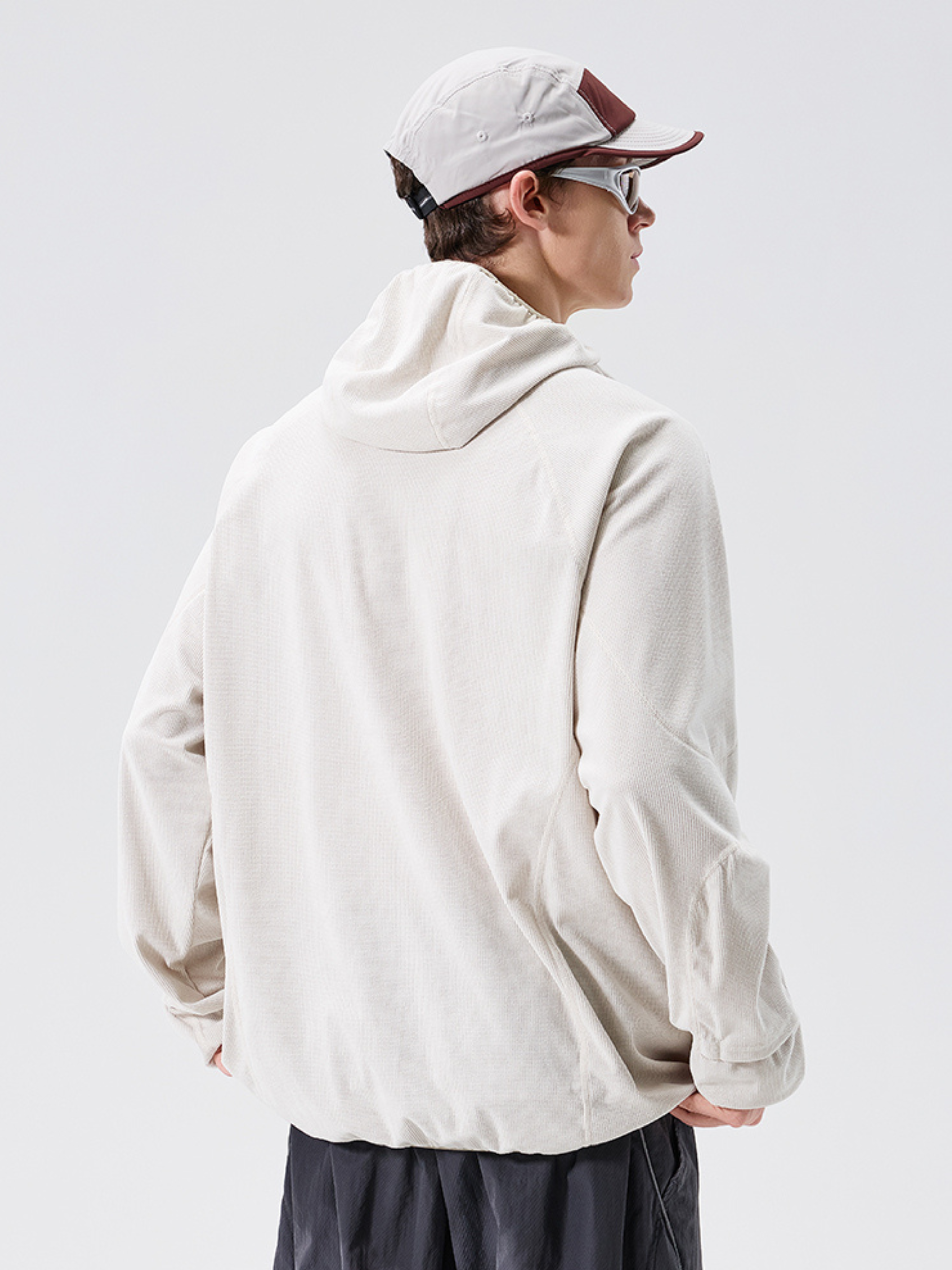 Crag - Unisex Moisture-Wicking High Neck Hoodie Base Layer