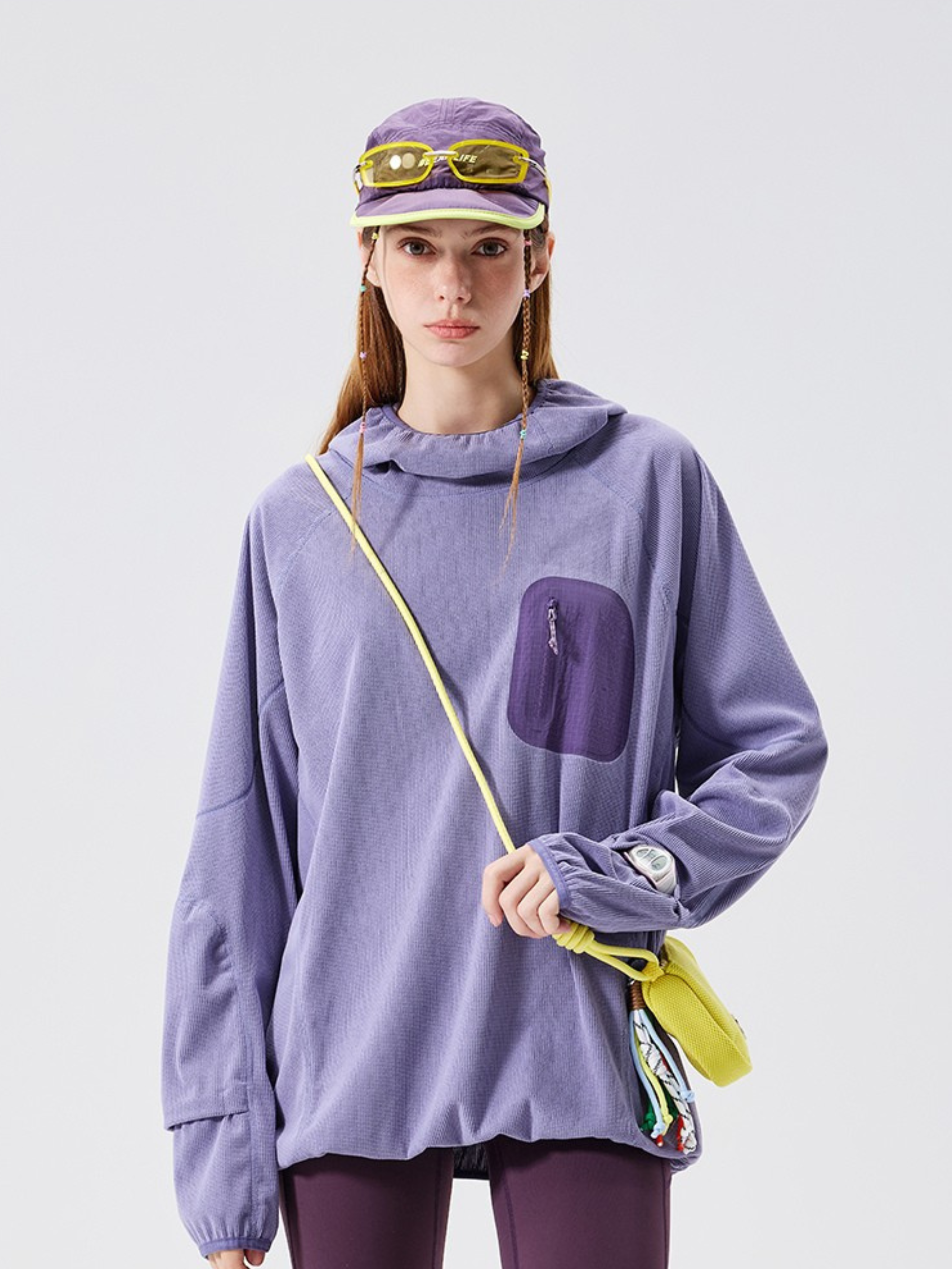 Crag - Unisex Moisture-Wicking High Neck Hoodie Base Layer