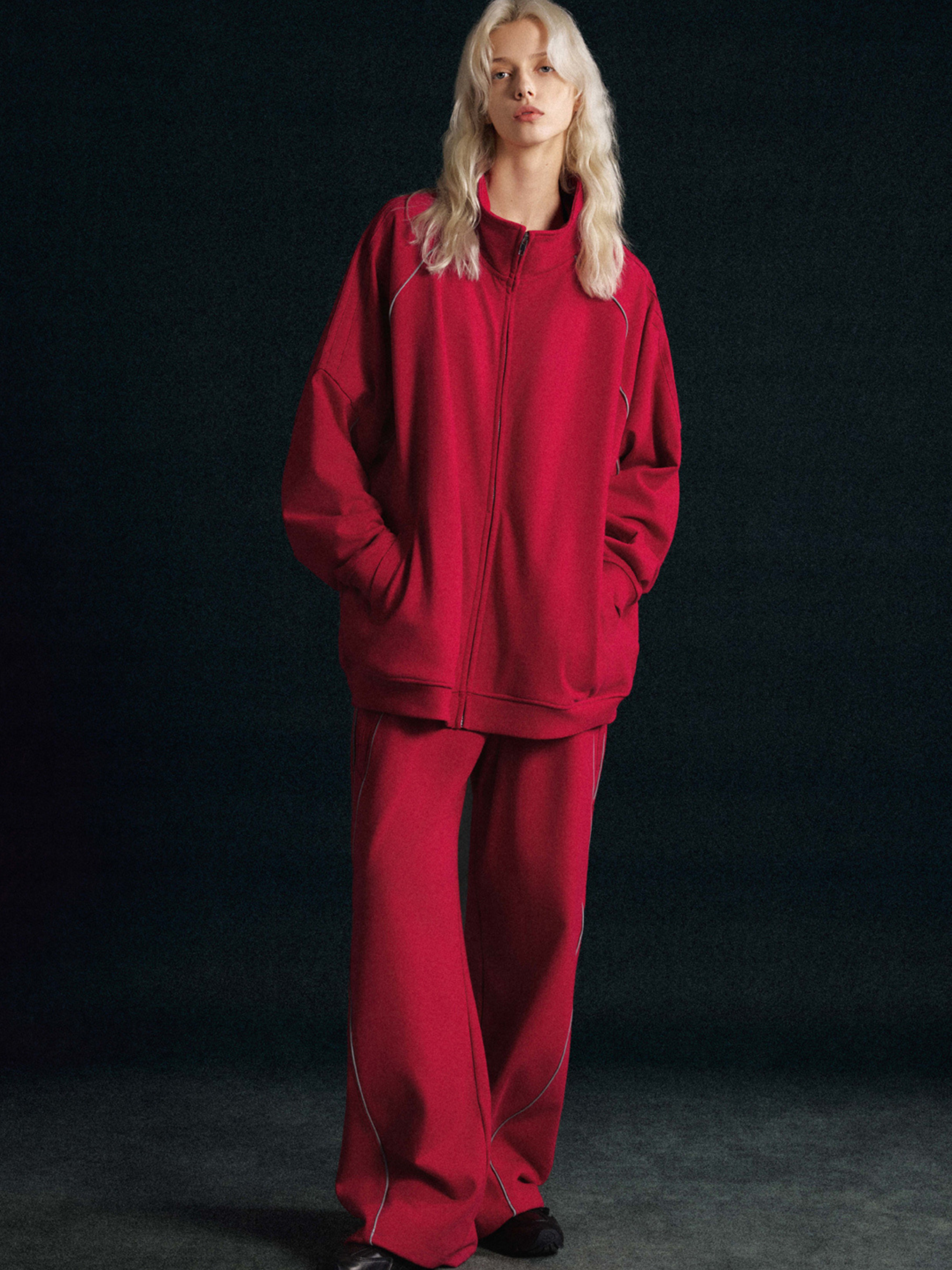 Thunderclaw - Reflective Stripe Straight-Leg Jogger Pants