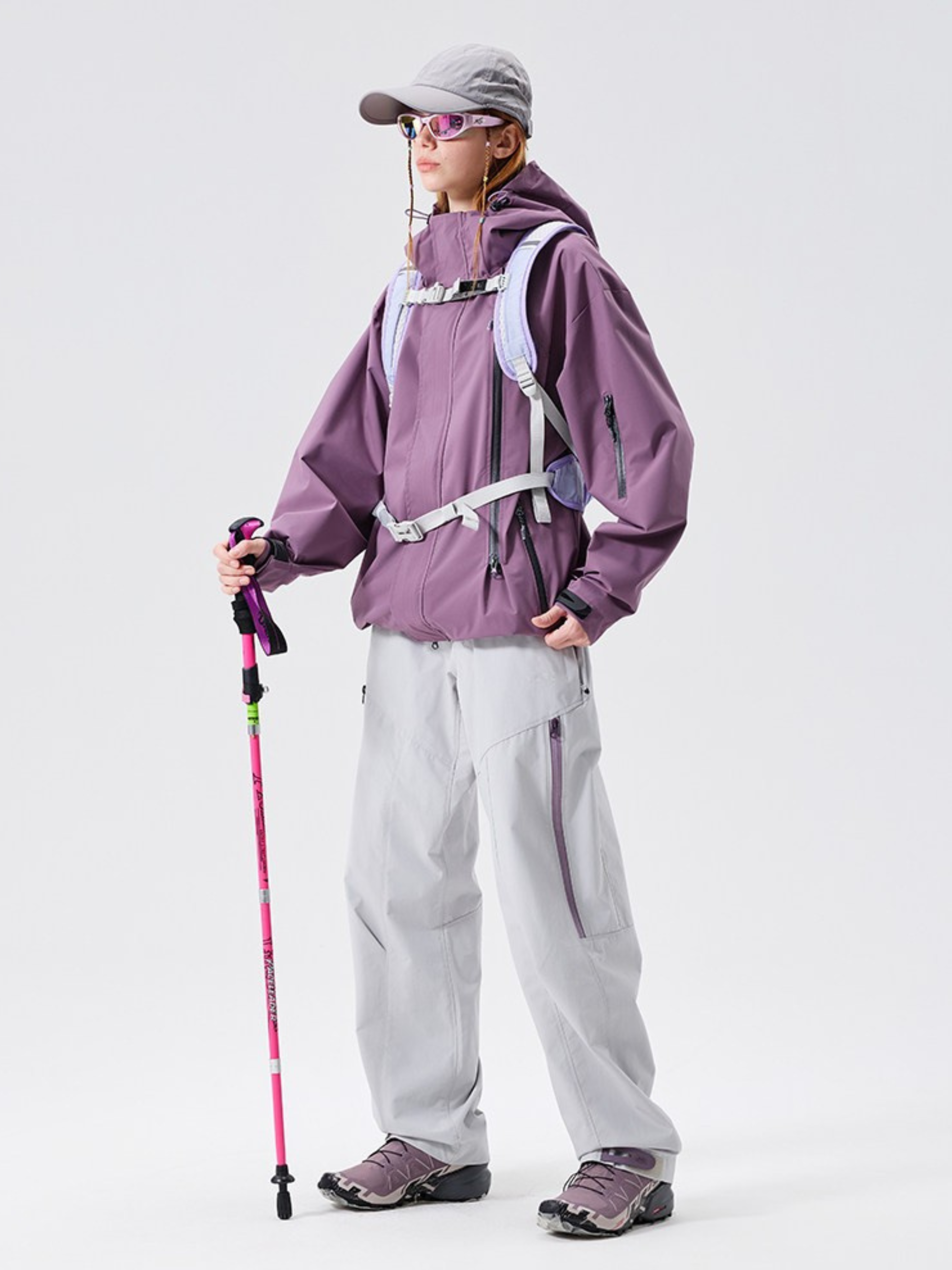 Nightpath - Unisex Water-Repellent Windproof Utility Shell Jacket