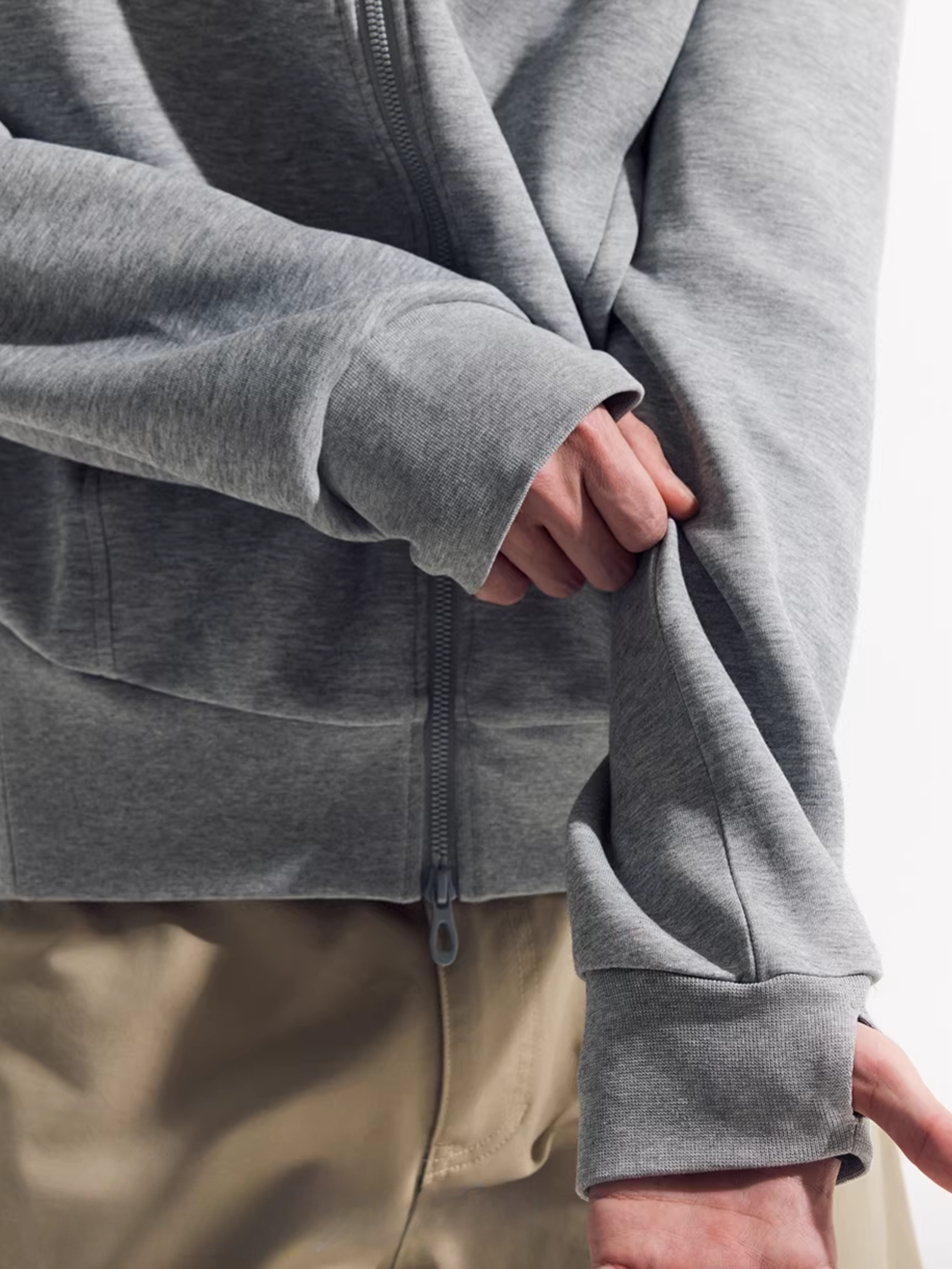 Ashhowl - Unisex Asymmetric Zip Air-Layer Jacket