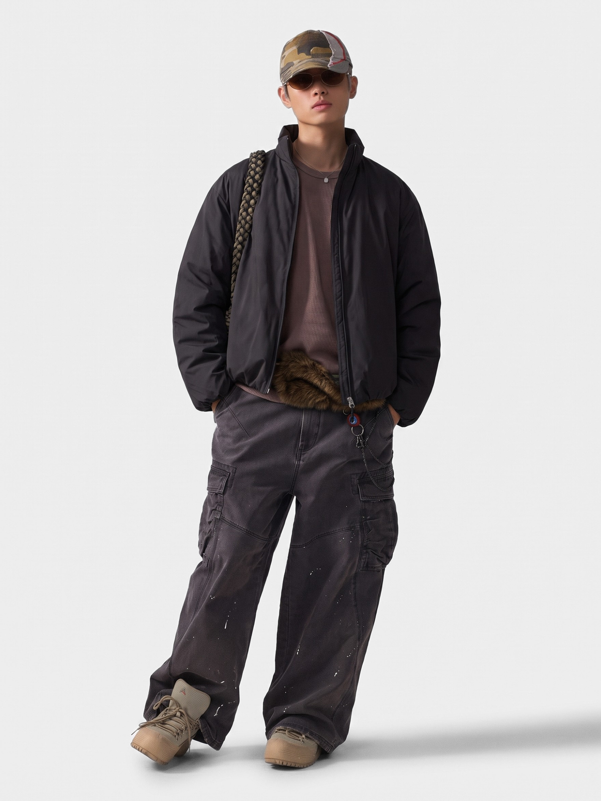 Thawpath - 90% White Duck Down Stand Collar Jacket