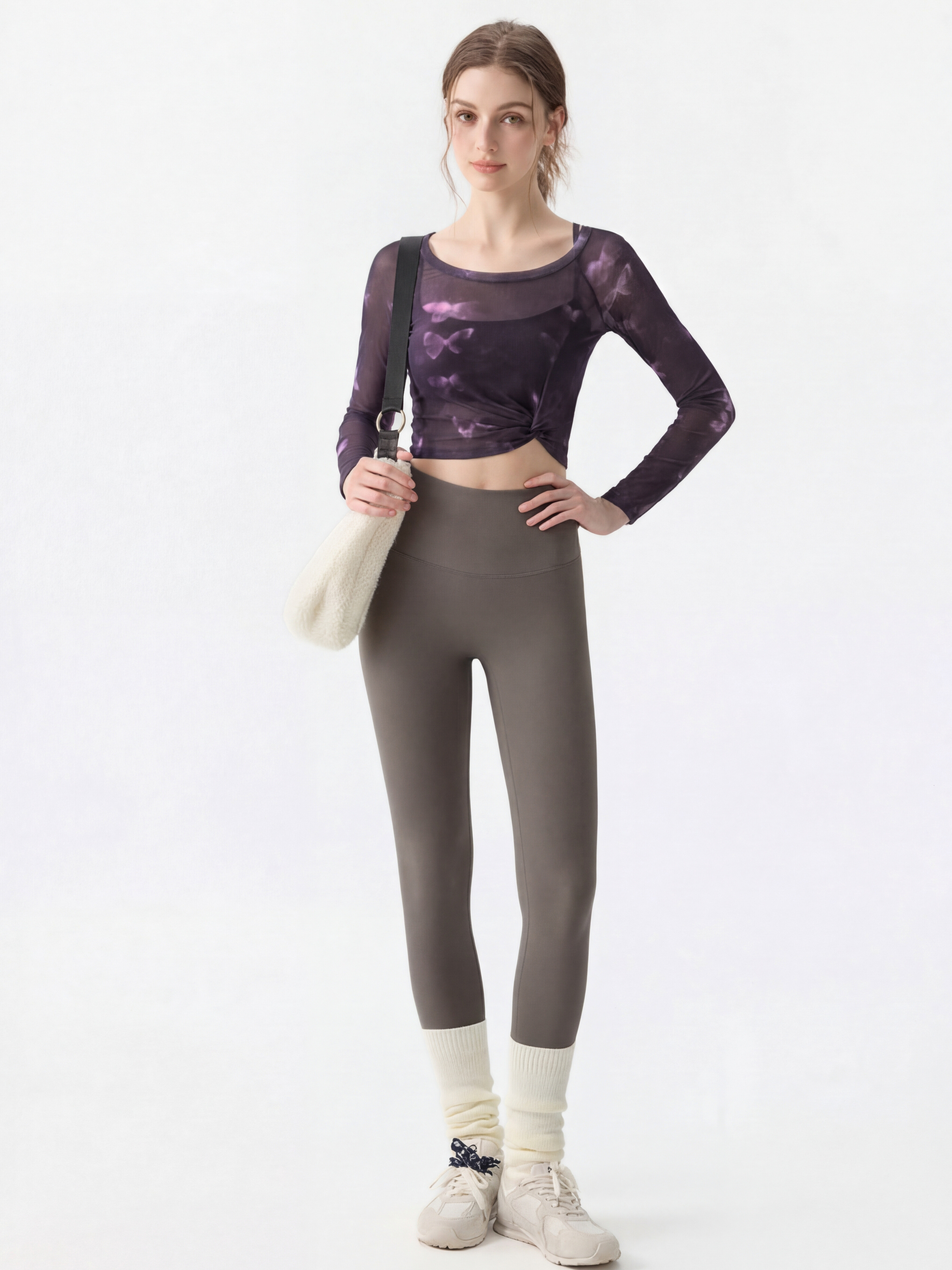 Stormwalk - Women's Quick-Dry Mesh Workout Built-In Bra Cover Top