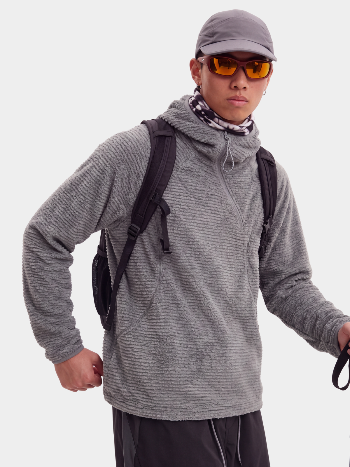 LiteMist - Lightweight Textured Fleece Half-Zip Sweatshirt