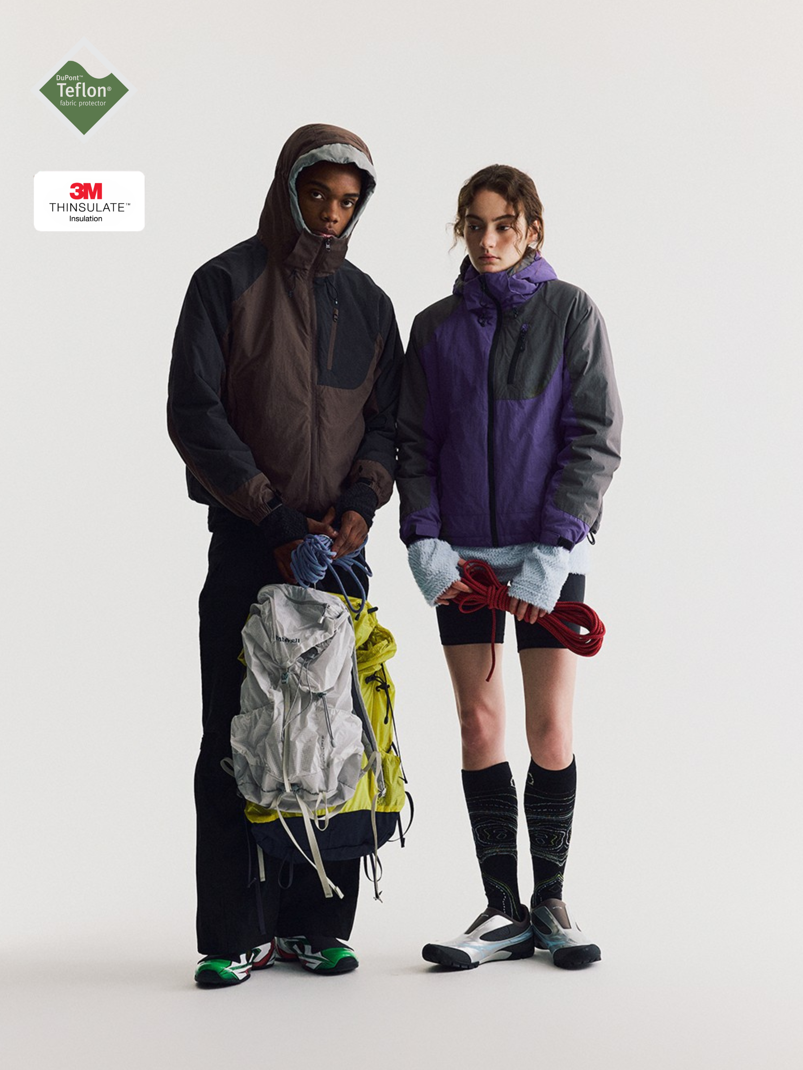 AshLife - Unisex Teflon Waterproof Windproof Insulated Jacket GONGGAR SPORTS