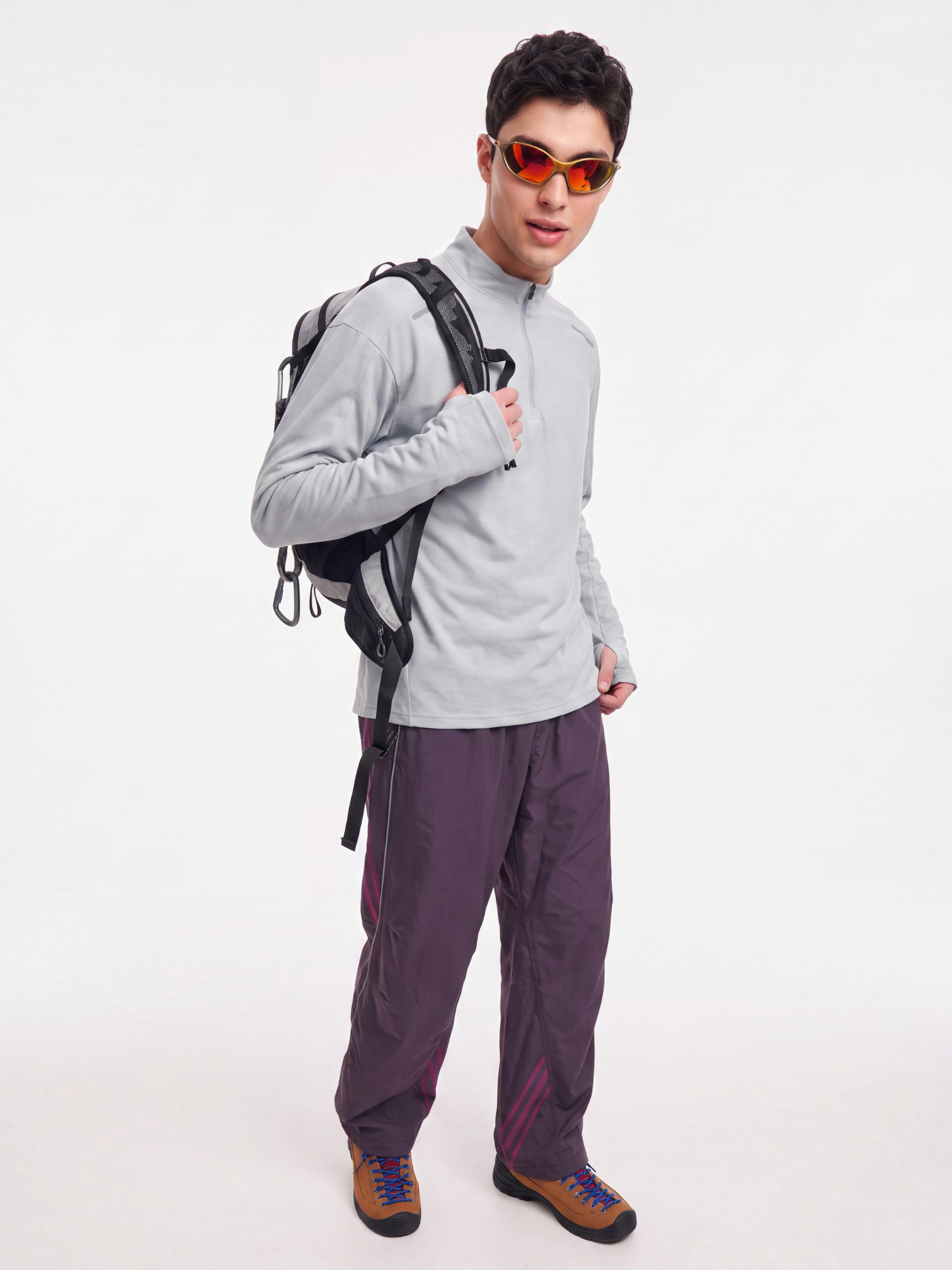 BreezeZip - Men's UPF40+ Quick-Dry Half-Zip Breathable T-Shirt