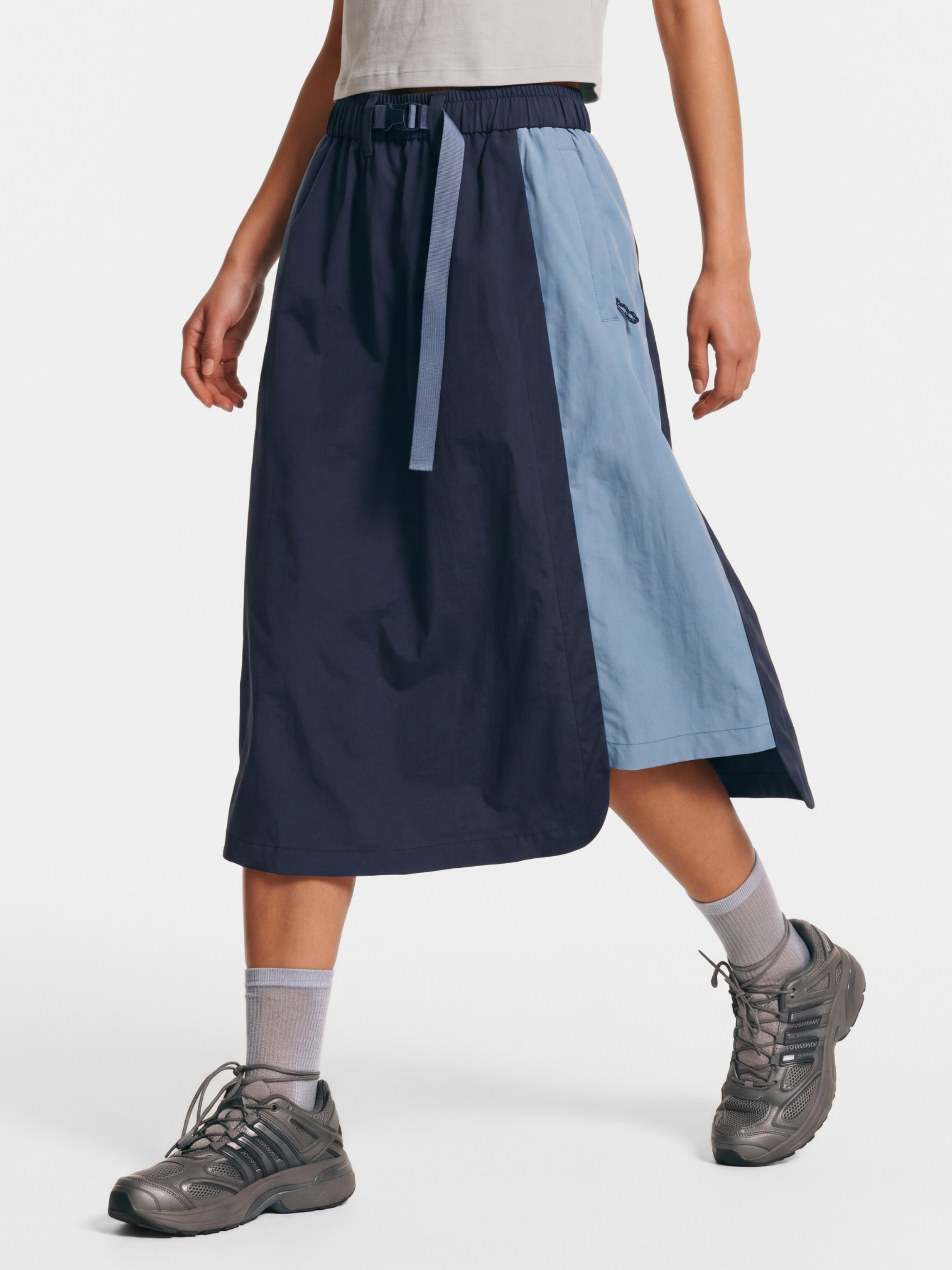 ScuffDrape - Women's Teflon® Water-Repellent Color-Block A-Line Skirt