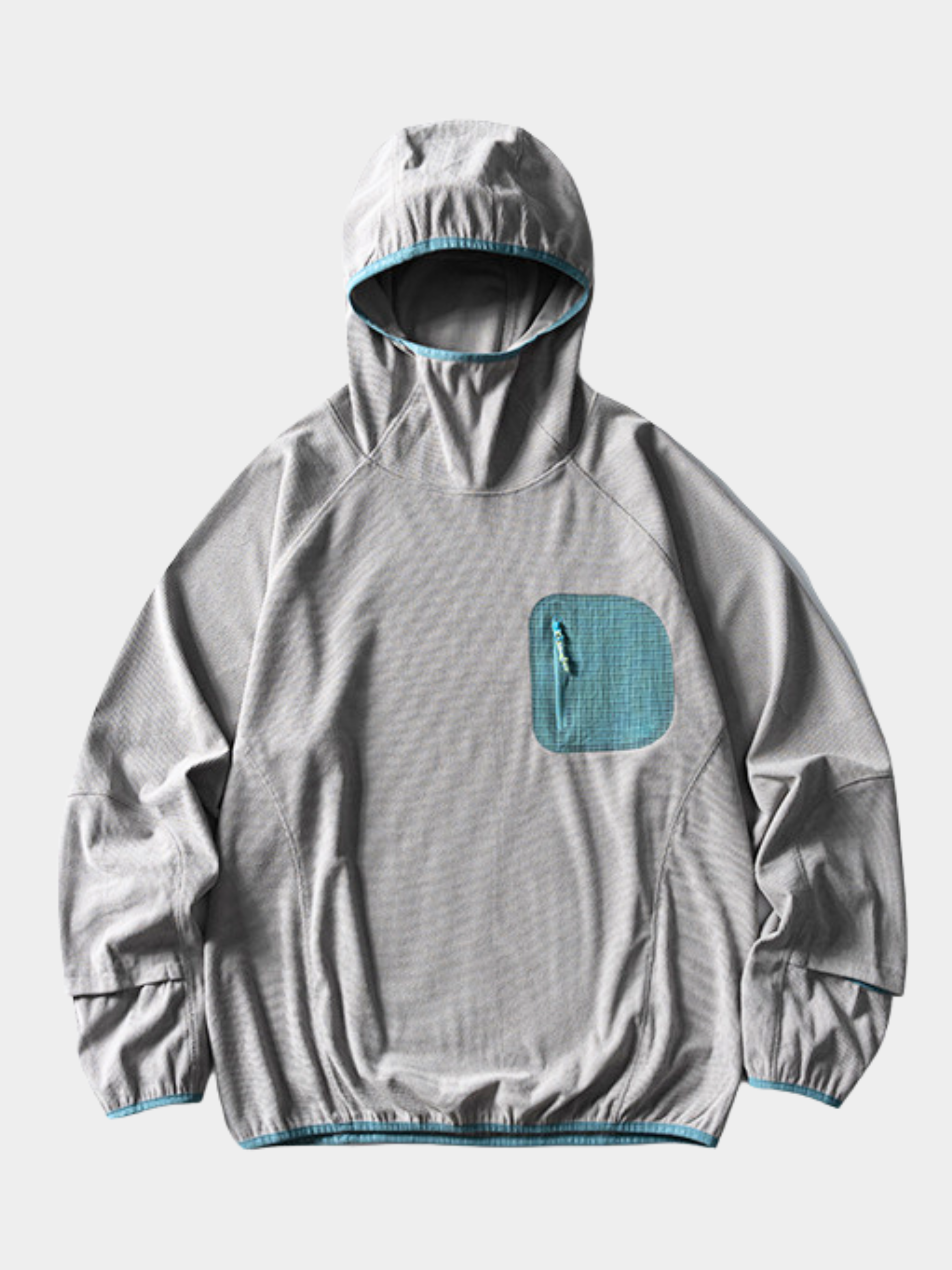 Crag - Unisex Moisture-Wicking High Neck Hoodie Base Layer