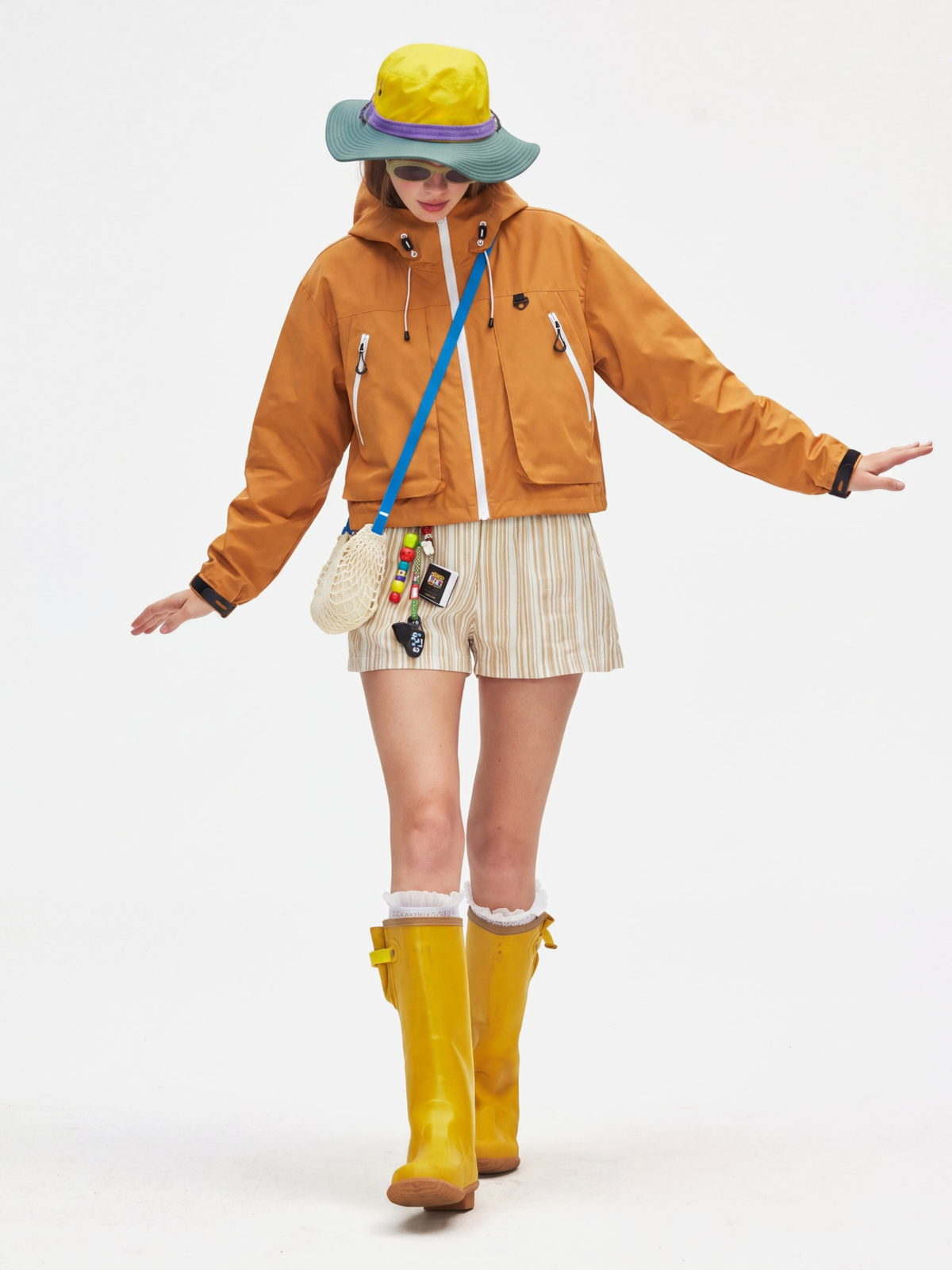 Castgear - Women's Water-Repellent Breathable Cropped Jacket