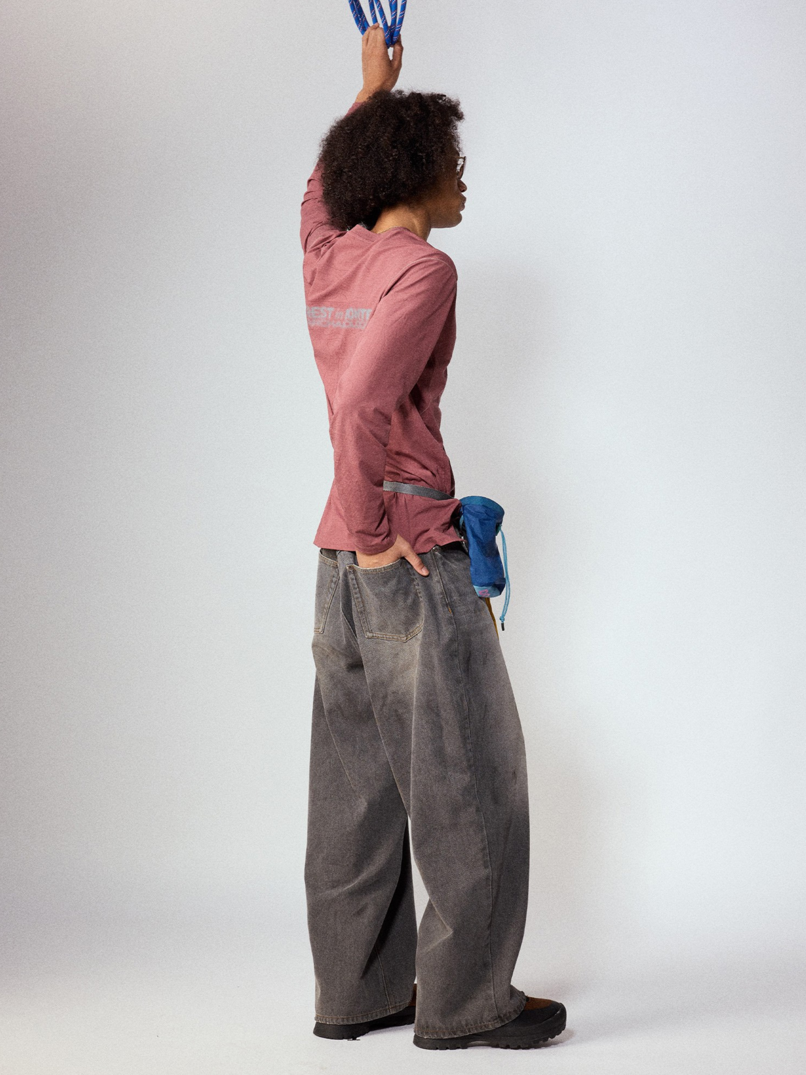 Tempestfire - Men's Washed Denim Wide-Leg Jeans