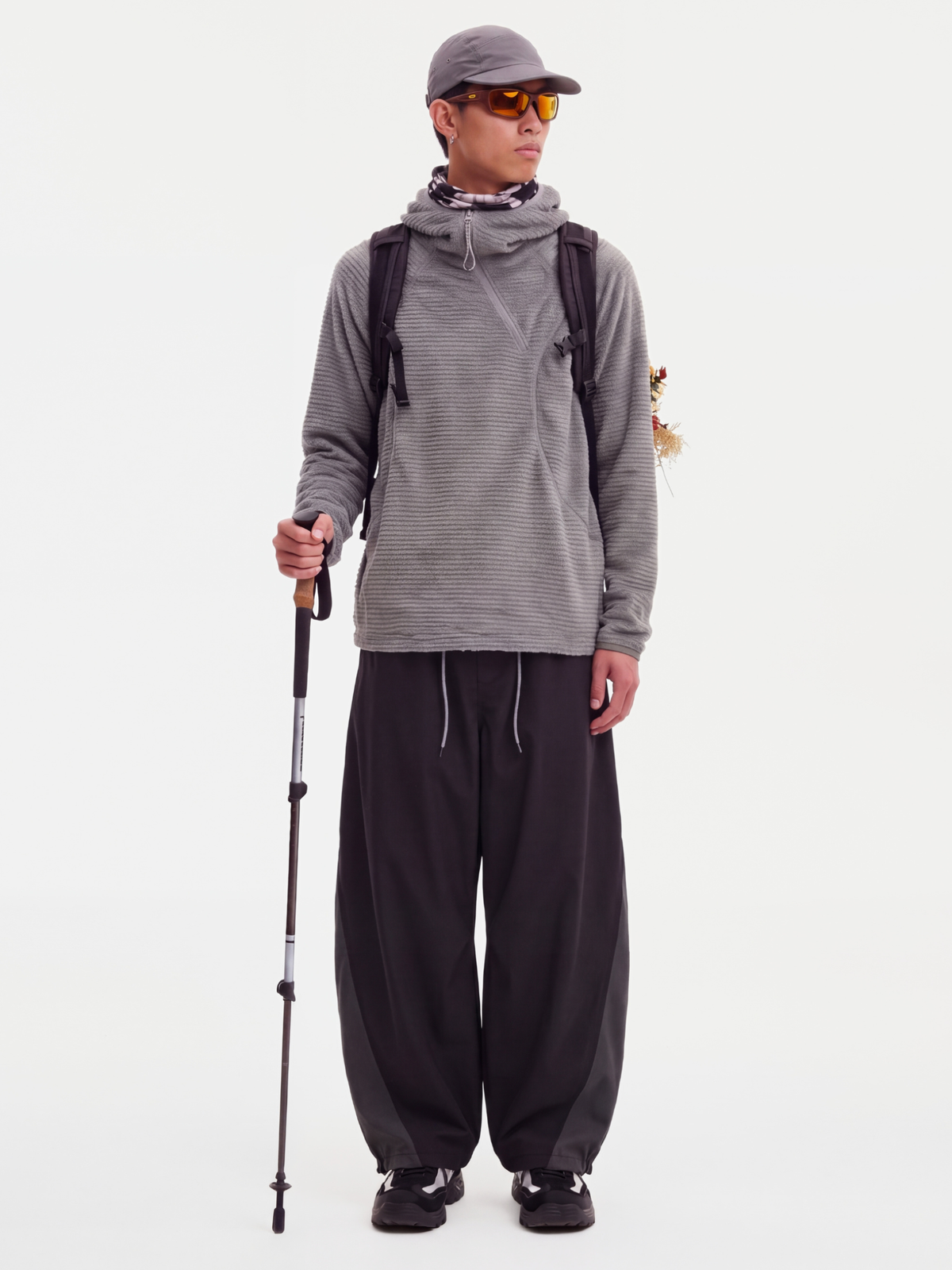 LiteMist - Lightweight Textured Fleece Half-Zip Sweatshirt