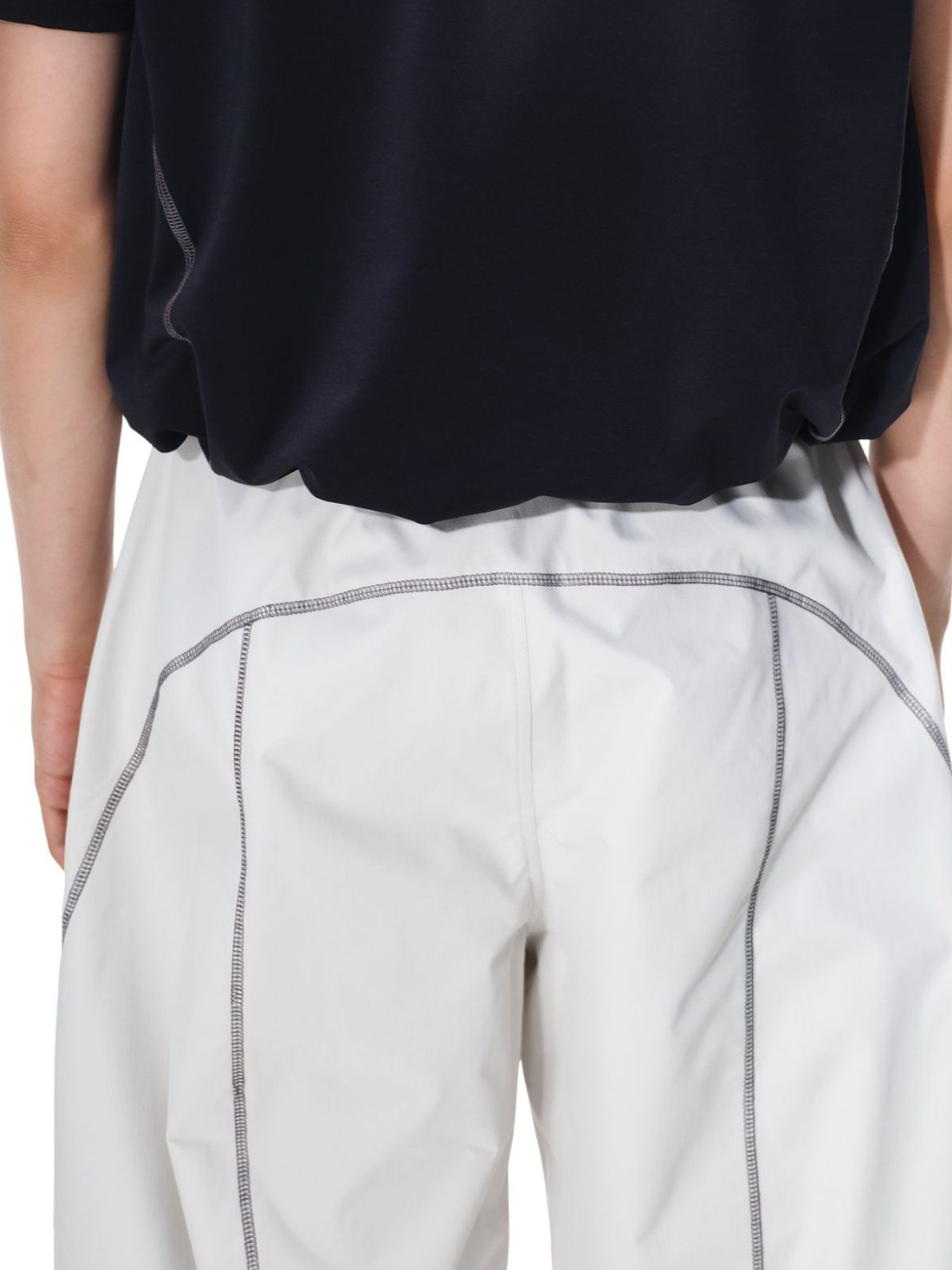 Cavefault - Water-Repellent Color-Block Curved-Leg Pants