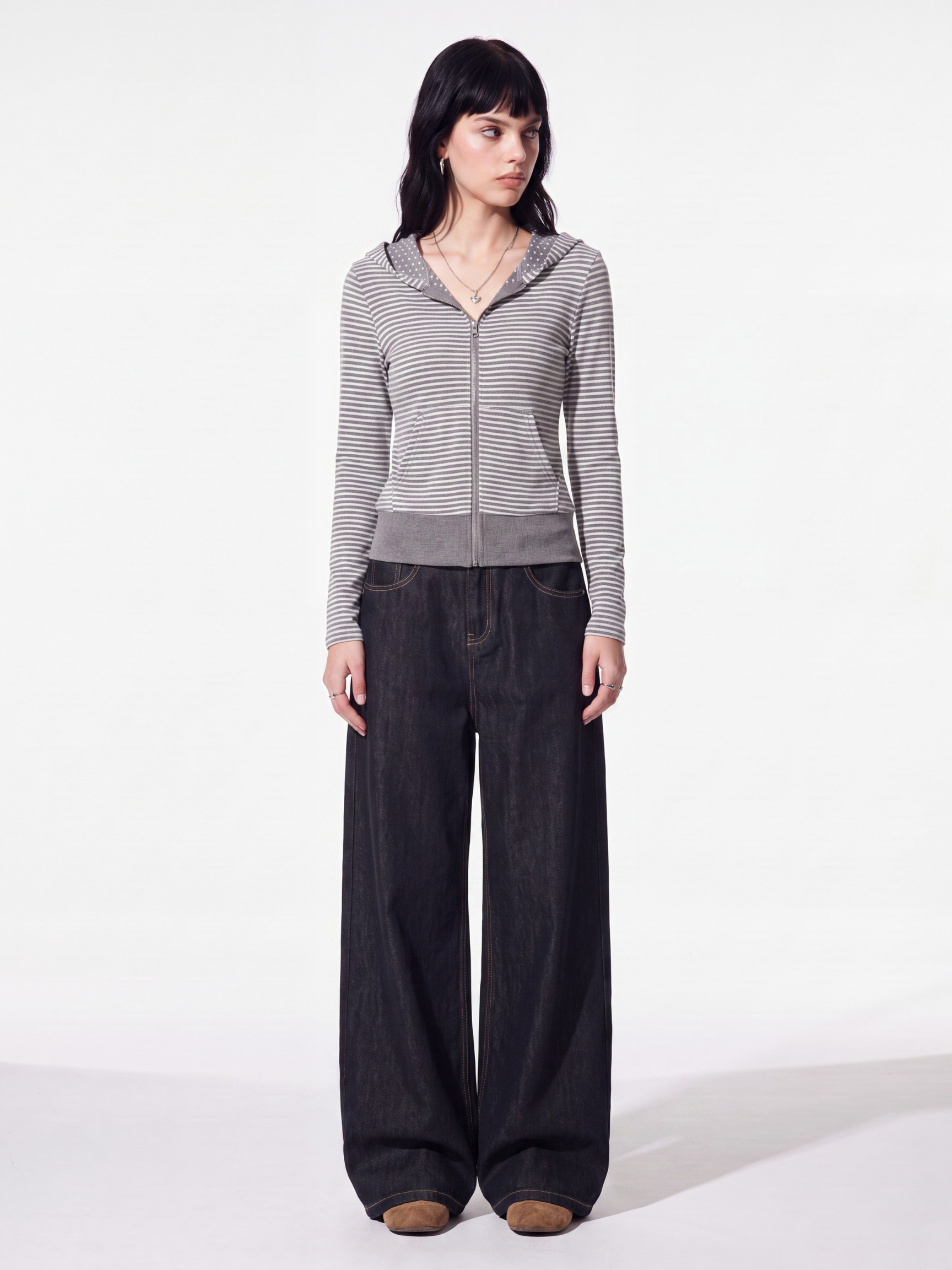 FlipStripe - Women's Reversible Stripe & Spot Print Jacket