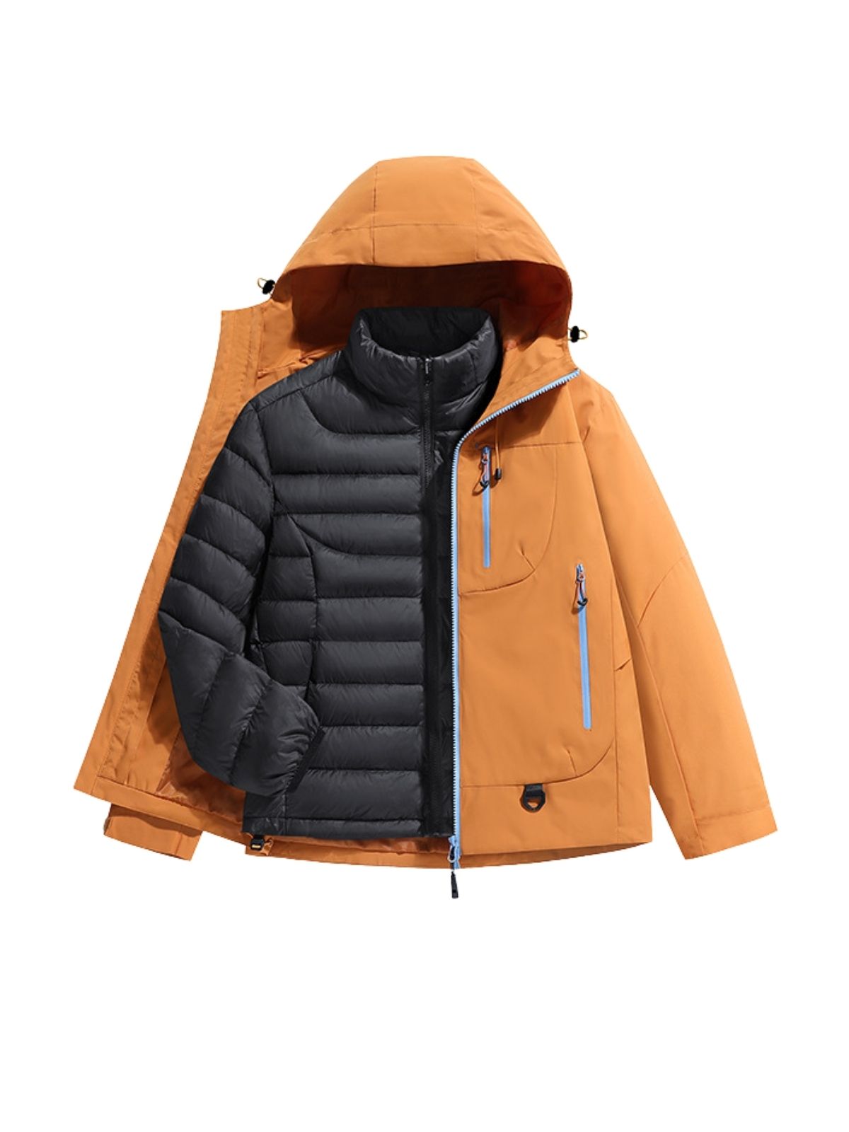 FernNest - Unisex 3-in-1 Waterproof Down Insulated Outdoor Jacket