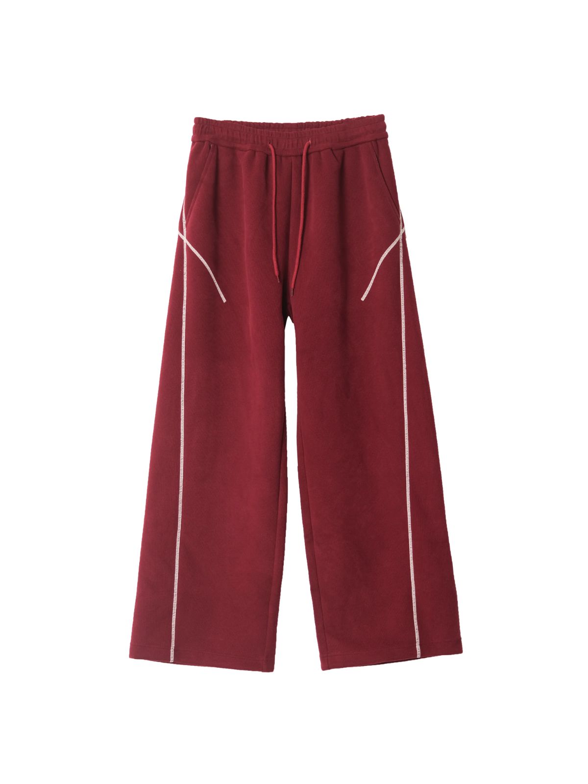 HawkSoar - Women's Contrast-Stitch Cropped Jacket & Wide-Leg Pants Set