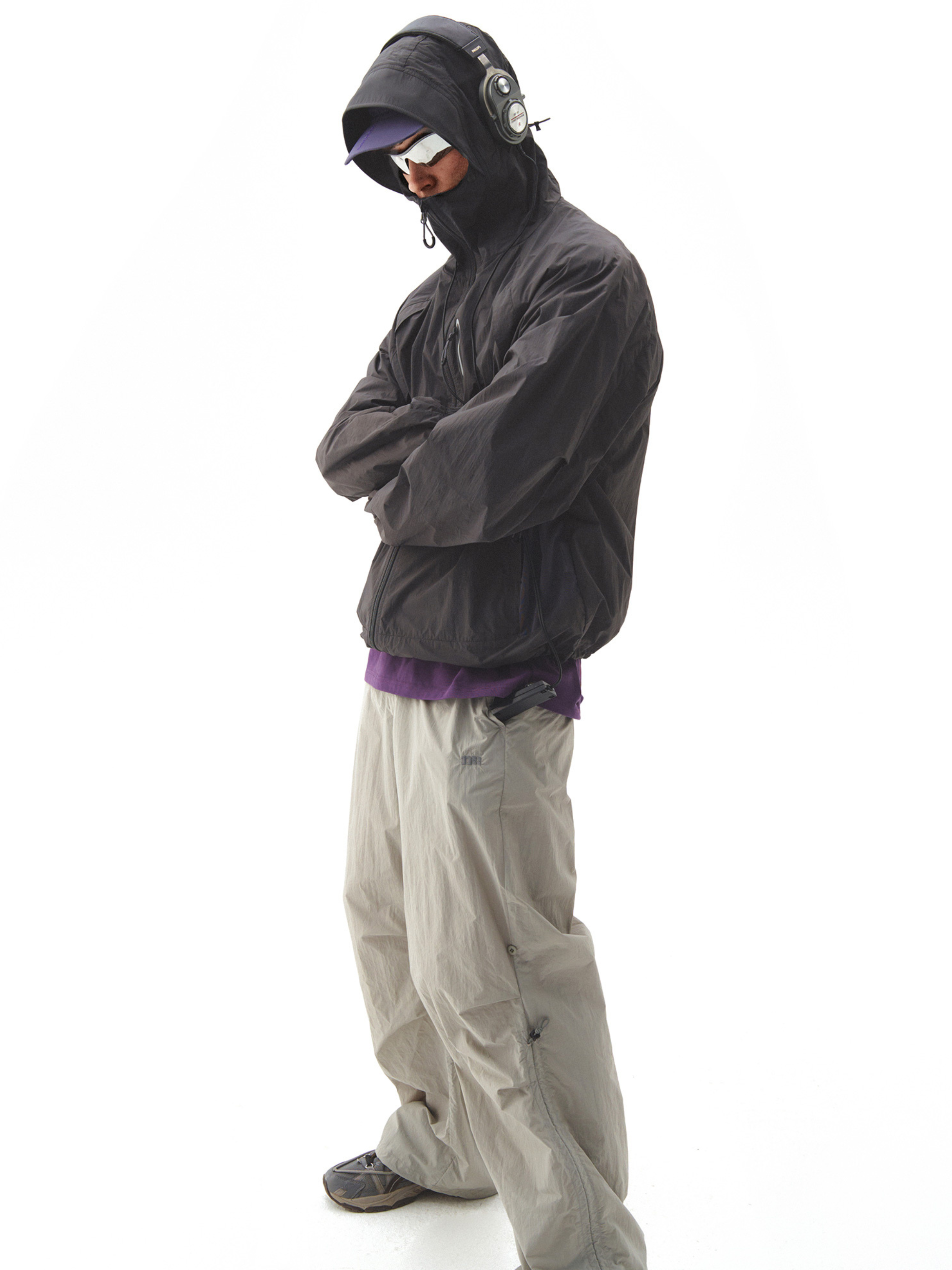 CampCoat - Unisex UPF 100+ Detachable Goggle Face-Shield Sun Jacket