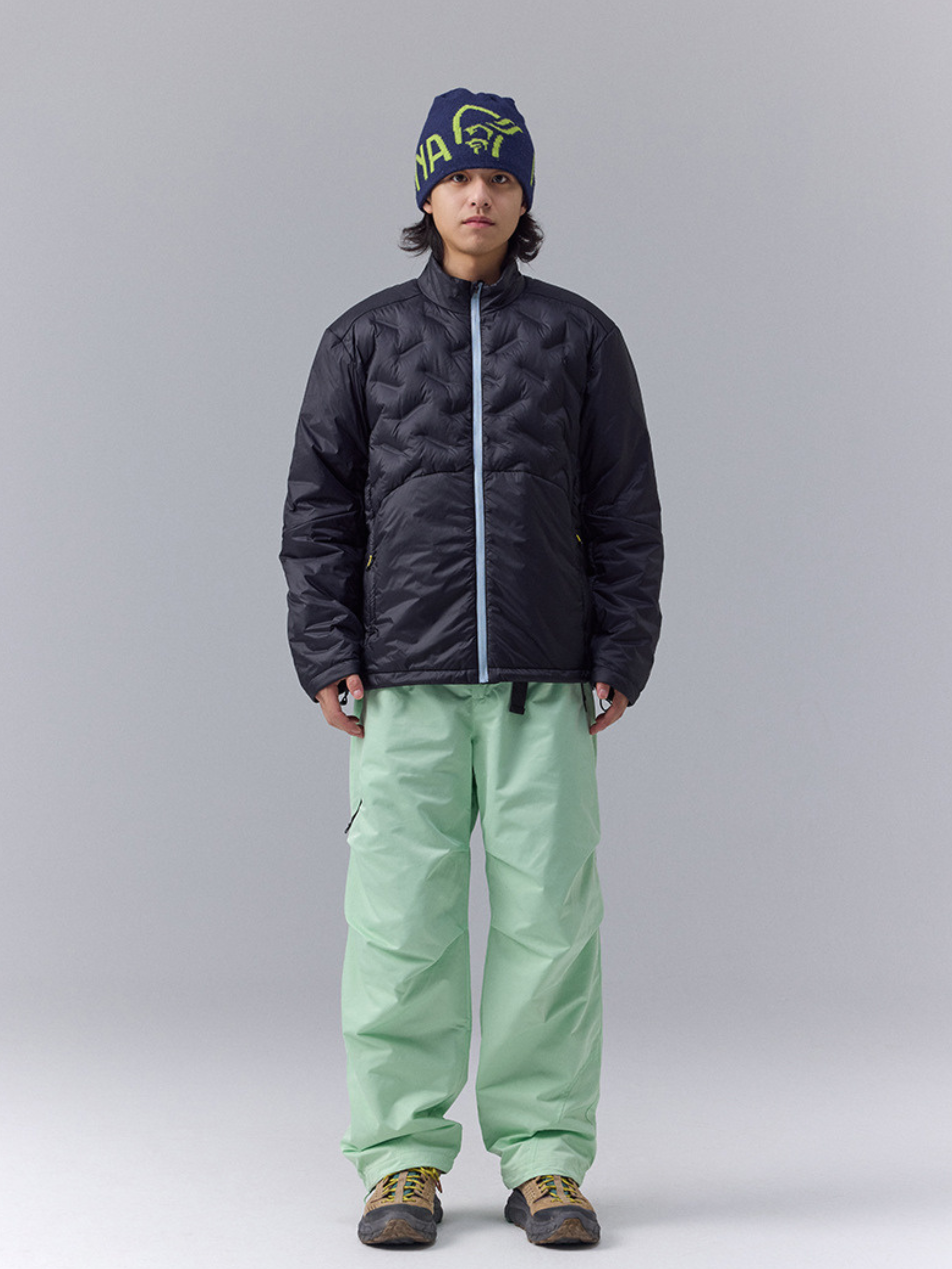 DryBench - Unisex Spliced Collar Outdoor Down Jacket