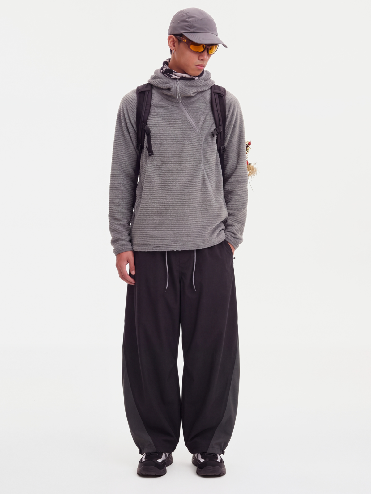 LiteMist - Lightweight Textured Fleece Half-Zip Sweatshirt