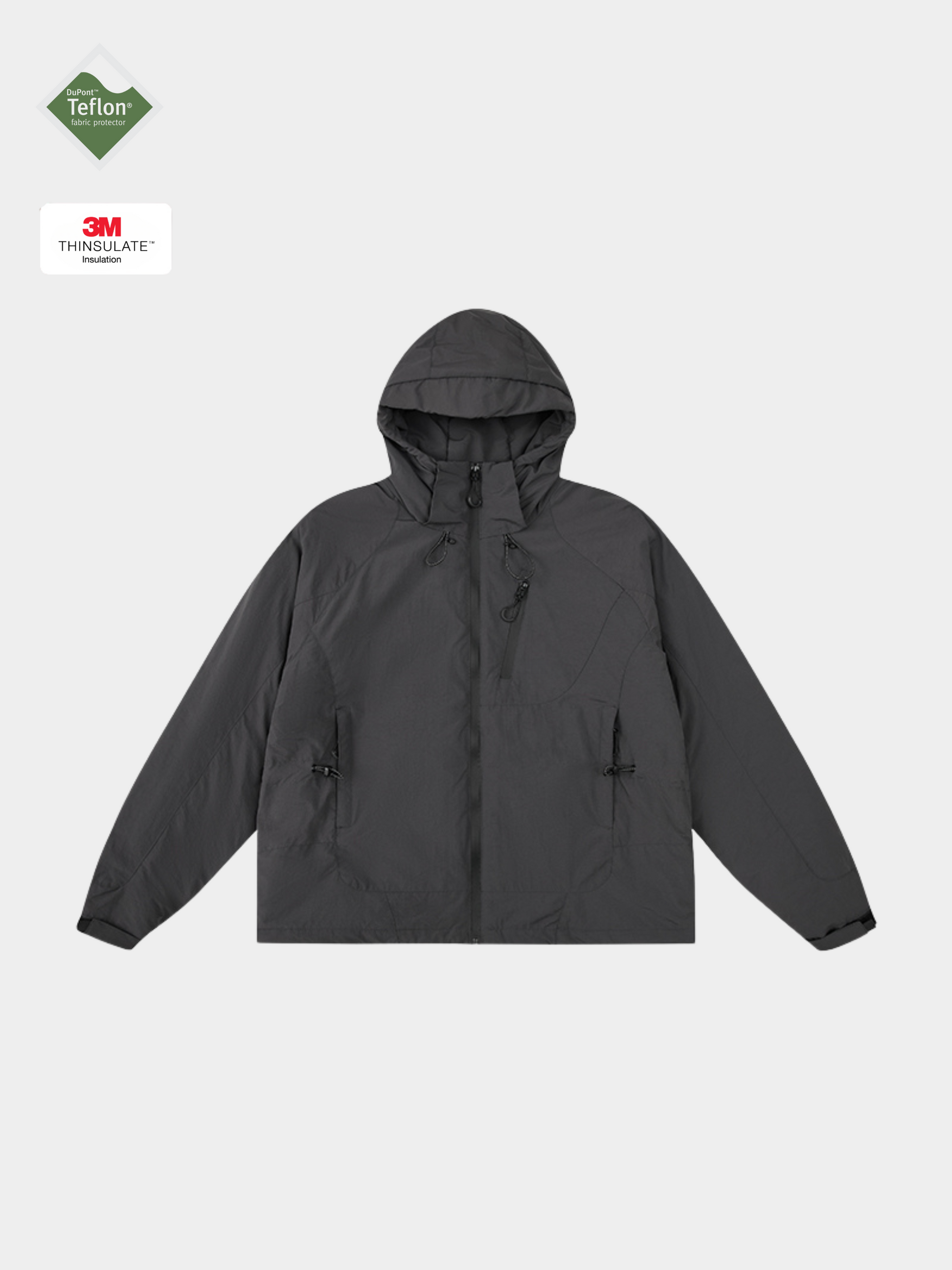 AshLife - Unisex Teflon Waterproof Windproof Insulated Jacket GONGGAR SPORTS