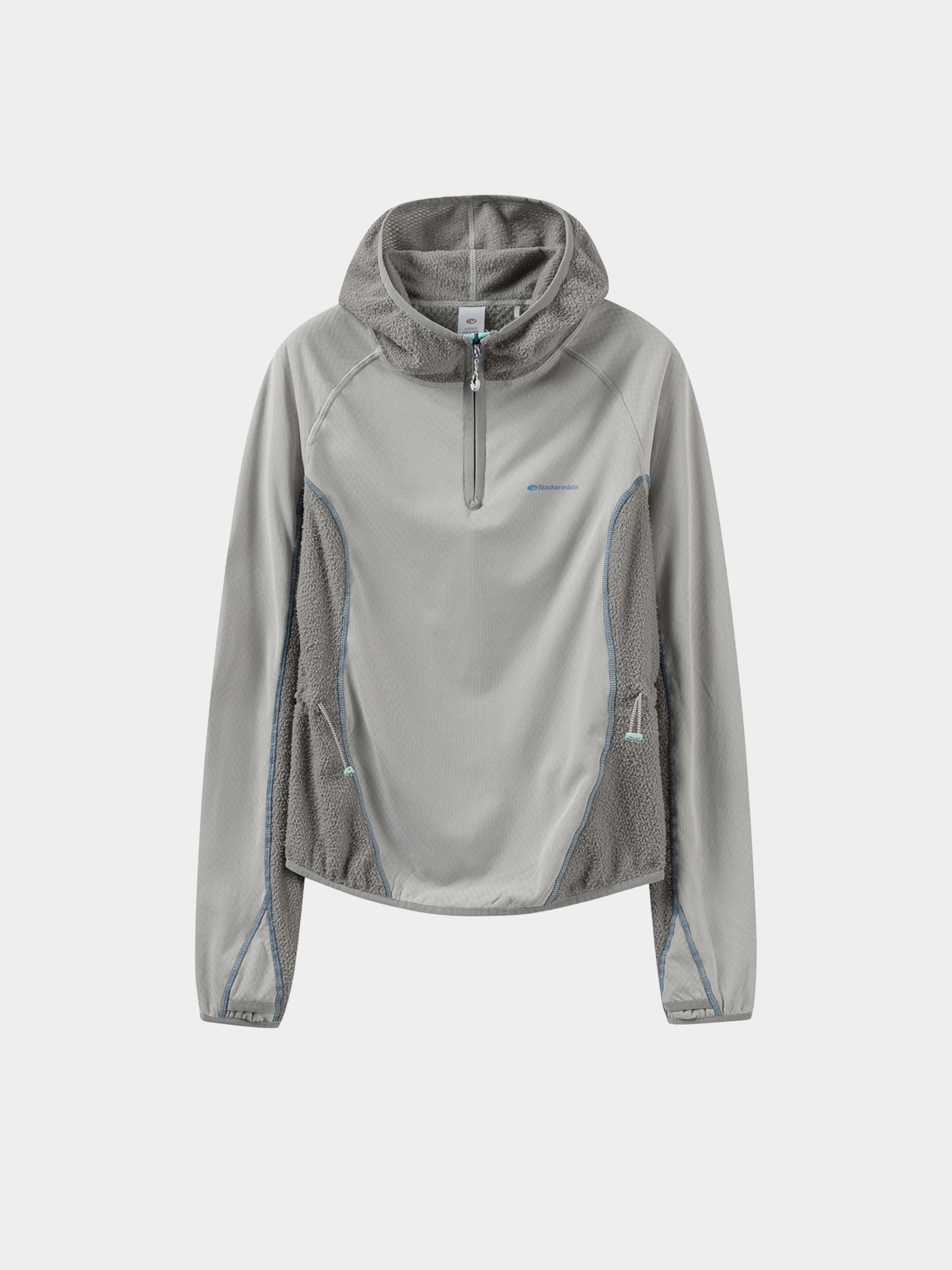FadeSplit - Women's Fleece-Lined Utility Half-Zip Long-Sleeve Top