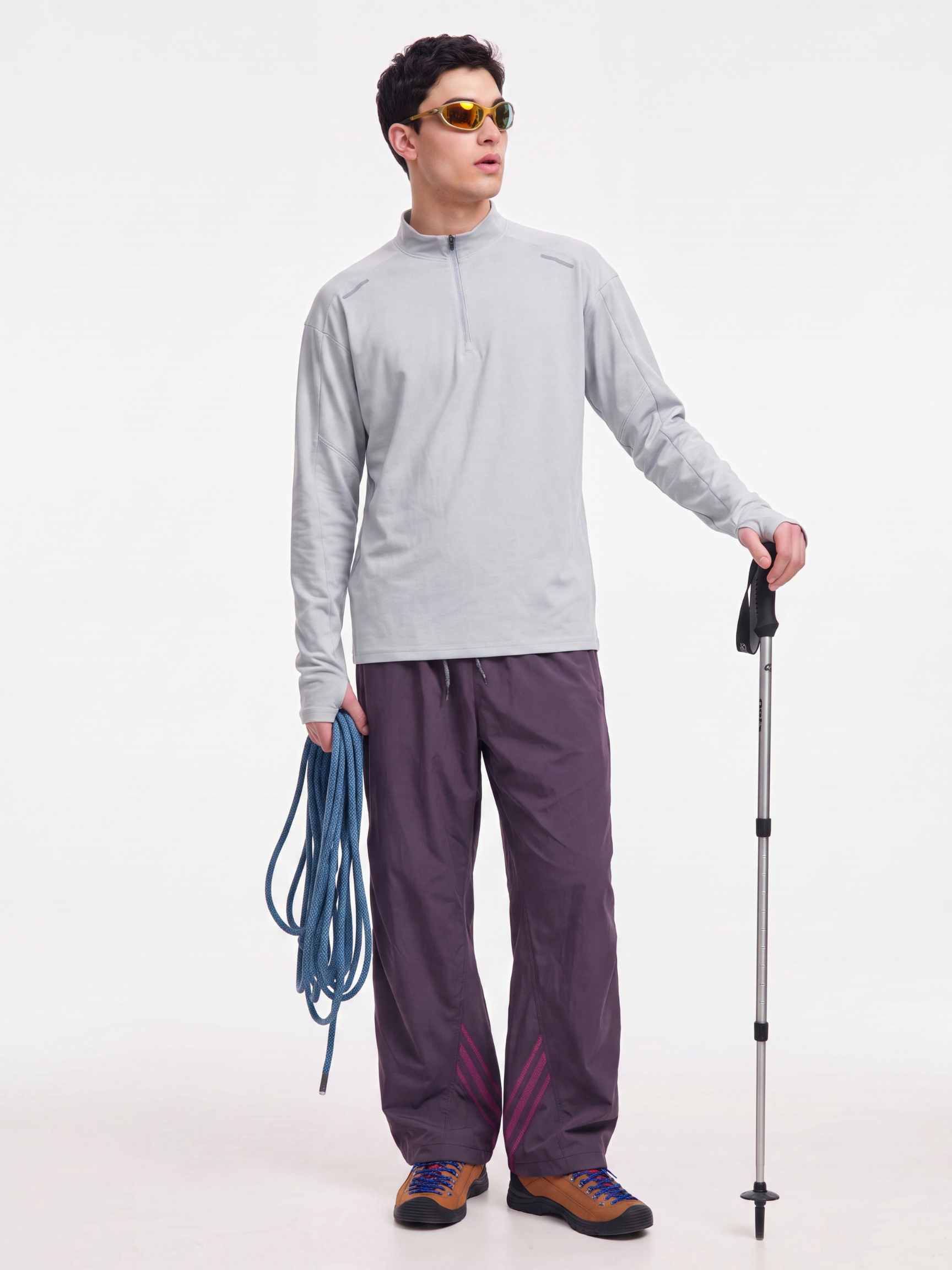 BreezeZip - Men's UPF40+ Quick-Dry Half-Zip Breathable T-Shirt