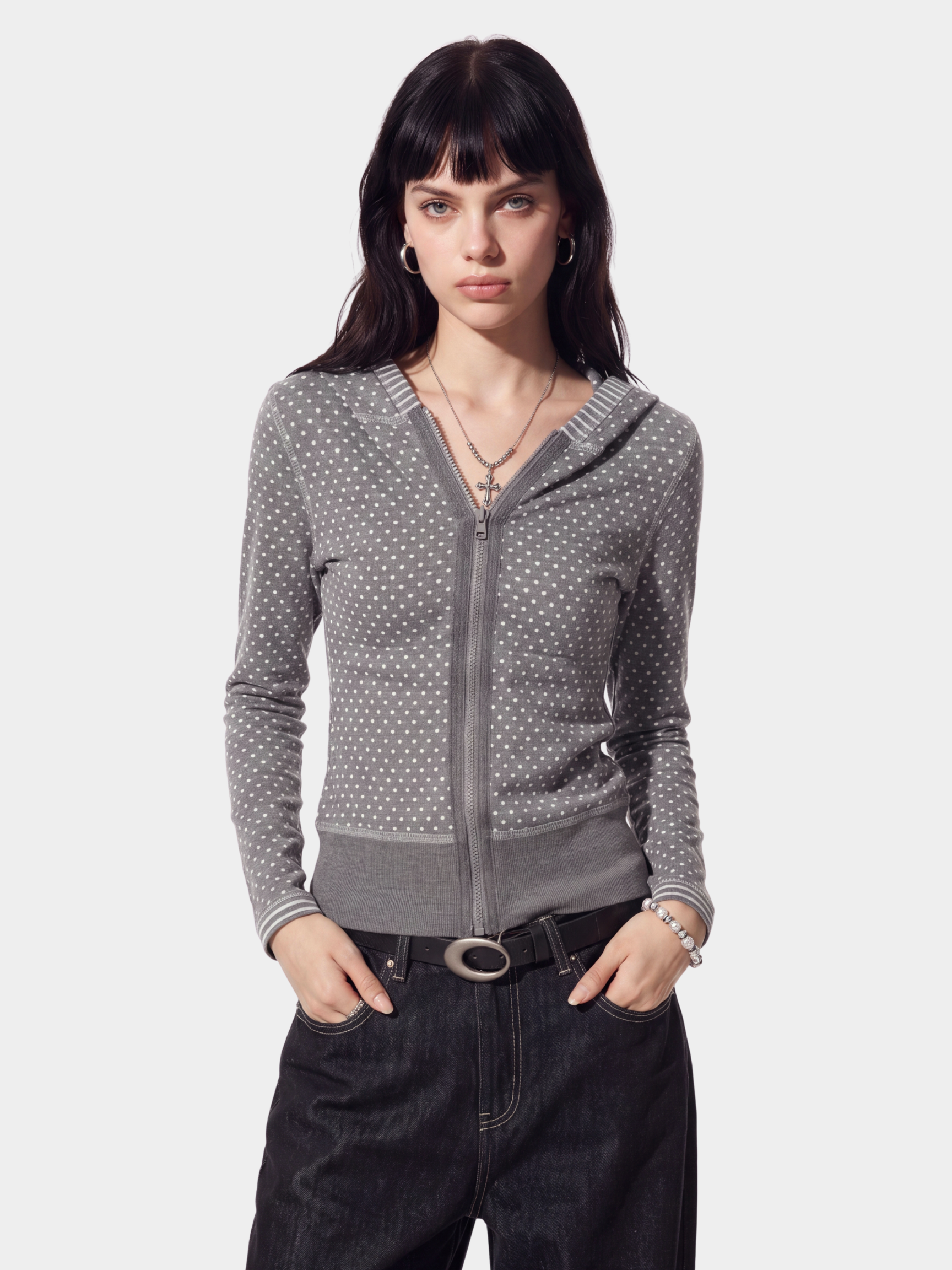 FlipStripe - Women's Reversible Stripe & Spot Print Jacket