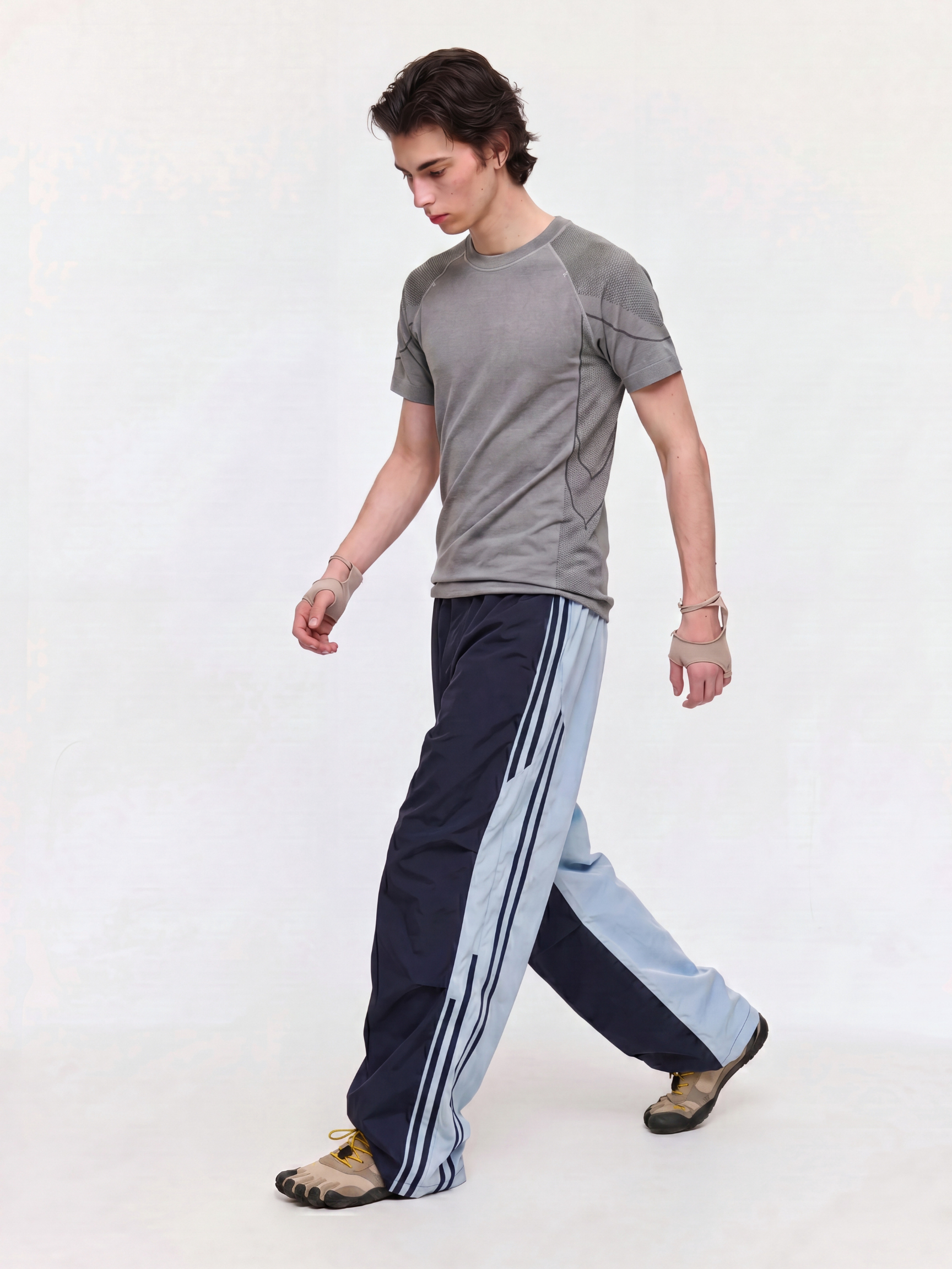 DriftFold - Unisex Water-Repellent Striped Colorblock Wide-Leg Pants
