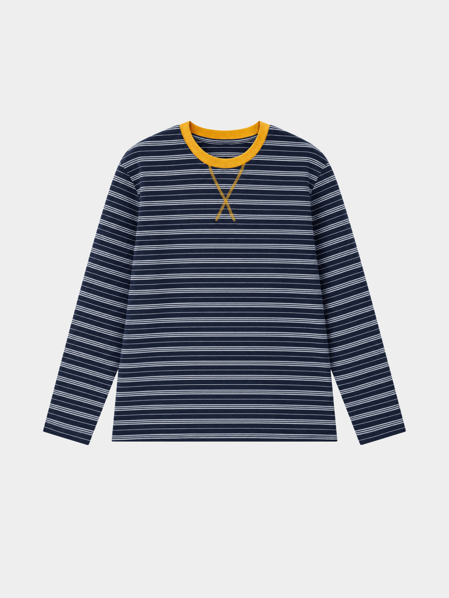 LineVeil - Unisex Contrast Stripe Layering Long Sleeve Top