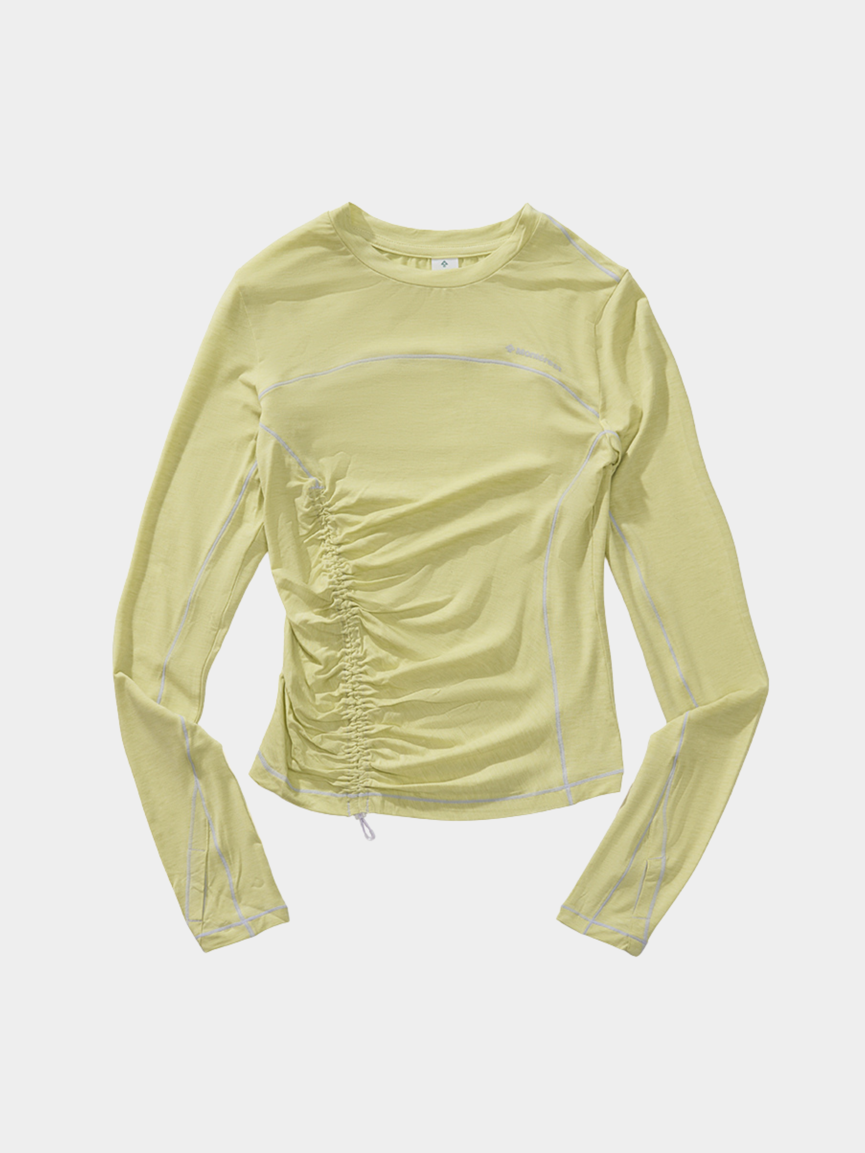 Cragnest - Women's 5A Antibacterial Wool Blend Ruched Quick-Dry T-Shirt