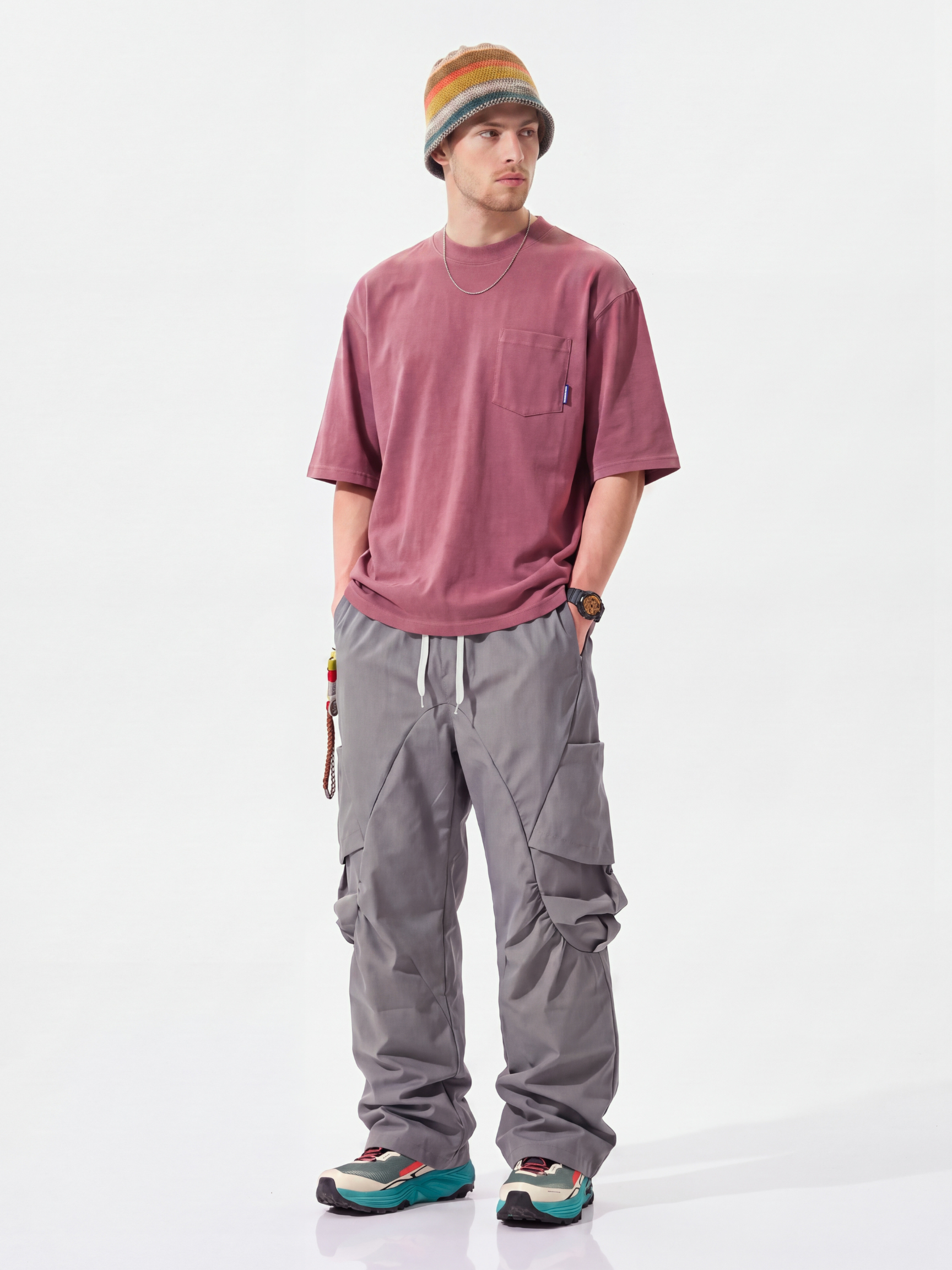 FoldDrift - Unisex Water-Repellent Lightweight Utility Parachute Pants