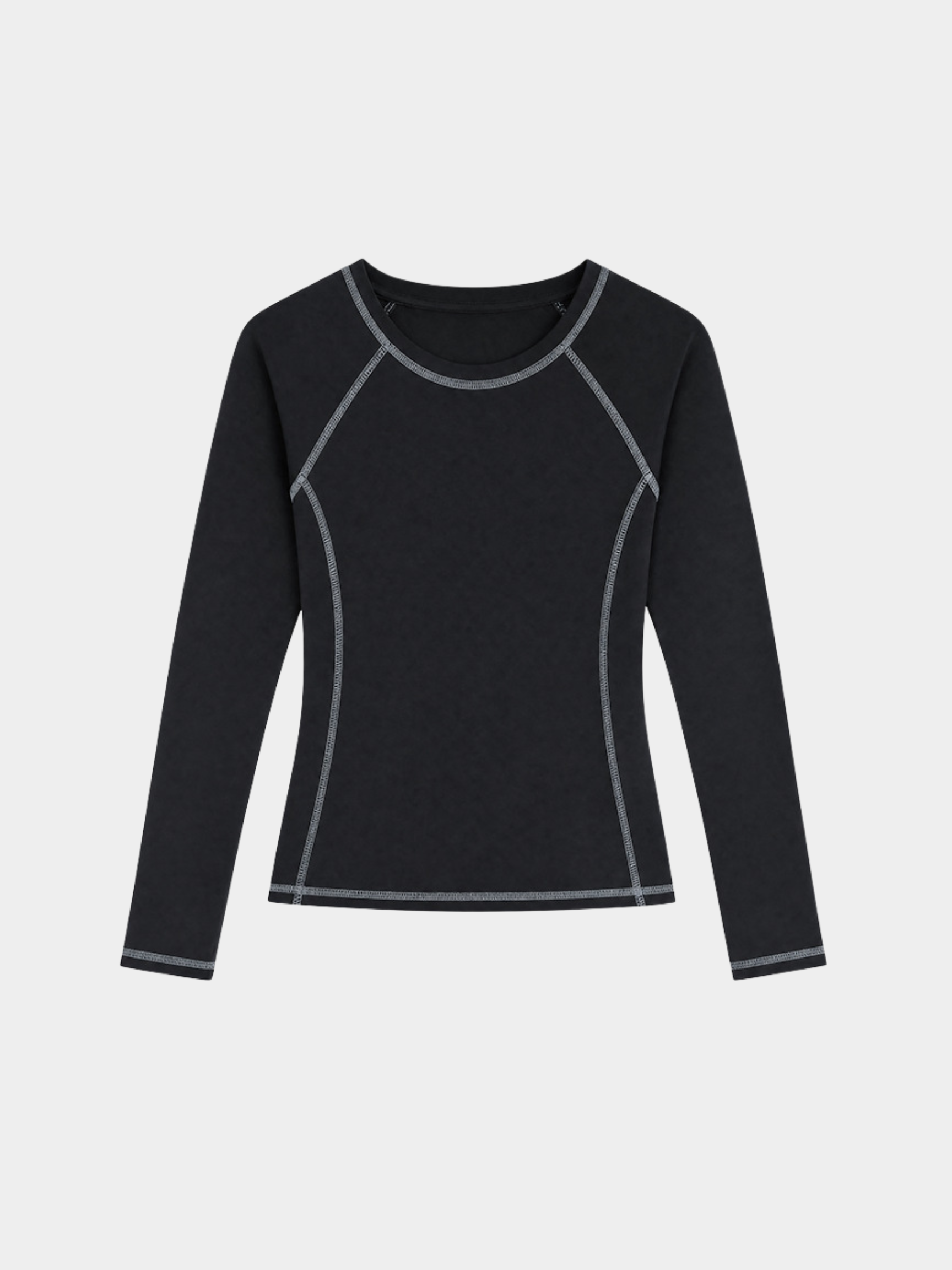 StitchFit - Women's Contrast Stitch Slim Fit Quick-Dry Long Sleeve Top