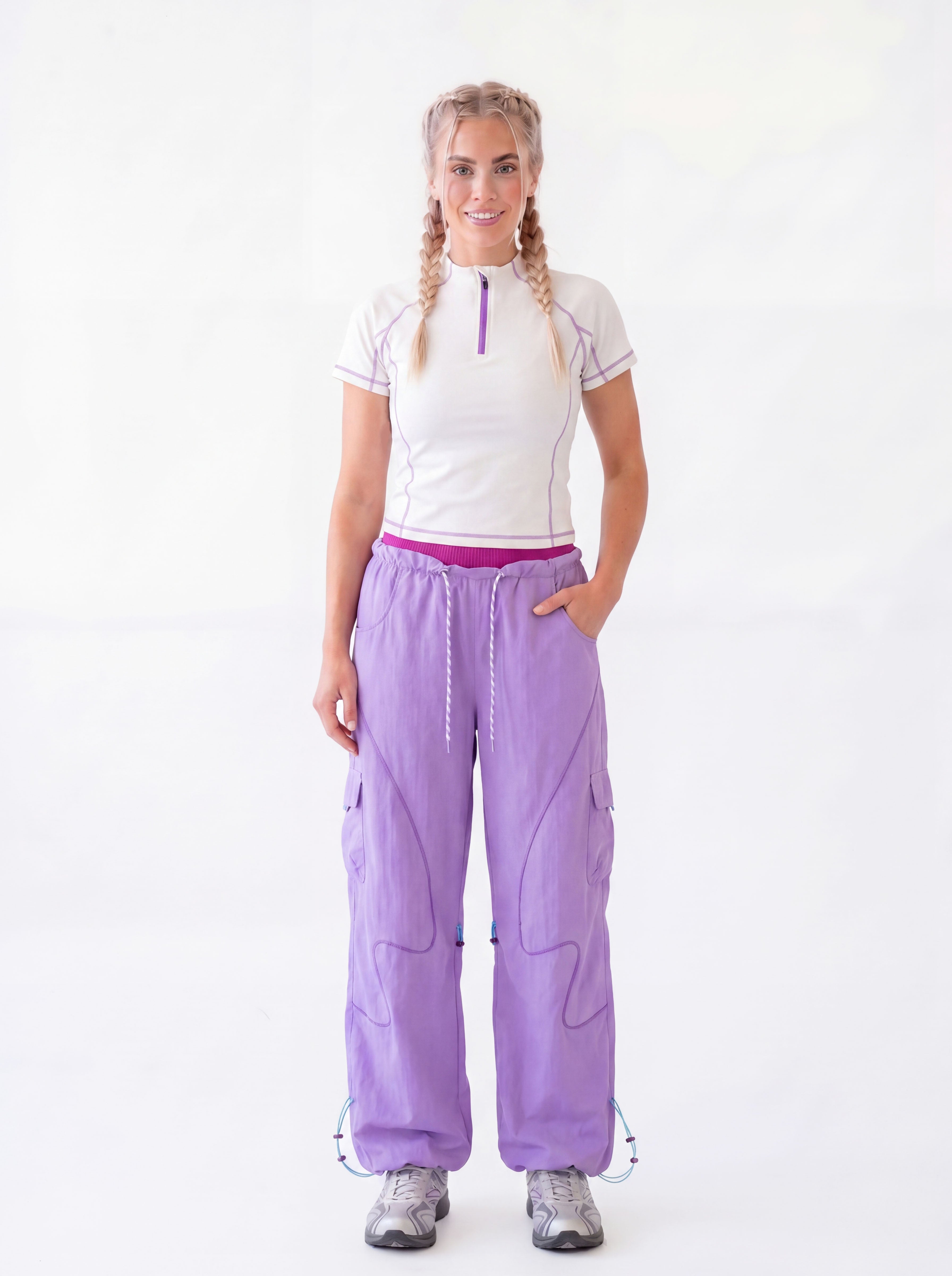 CloudWisp - Women's Quick-Dry Half-Zip Stand Collar T-Shirt