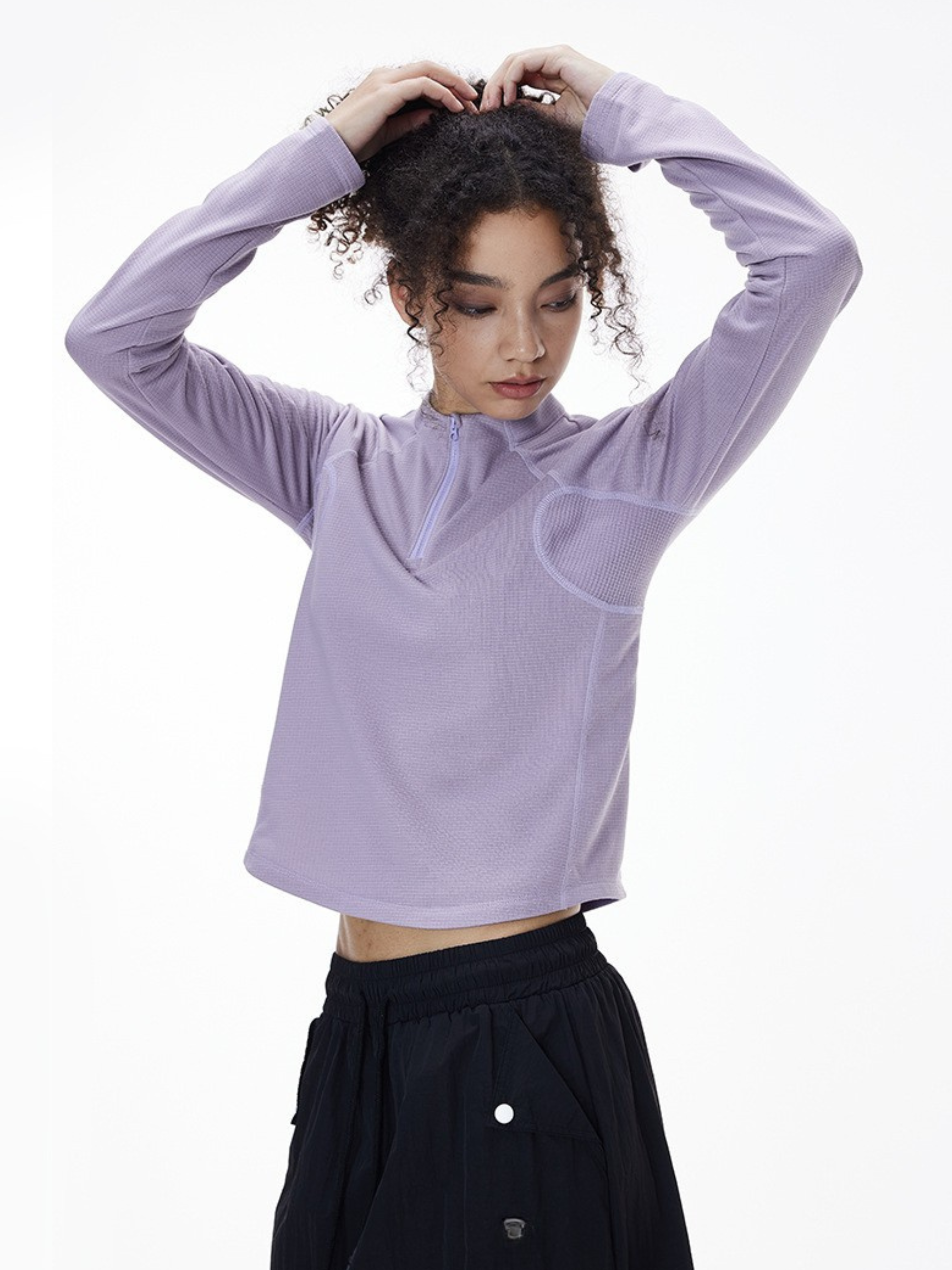 Shadowfern - Lightweight Thermal Half-Zip Sweatshirt