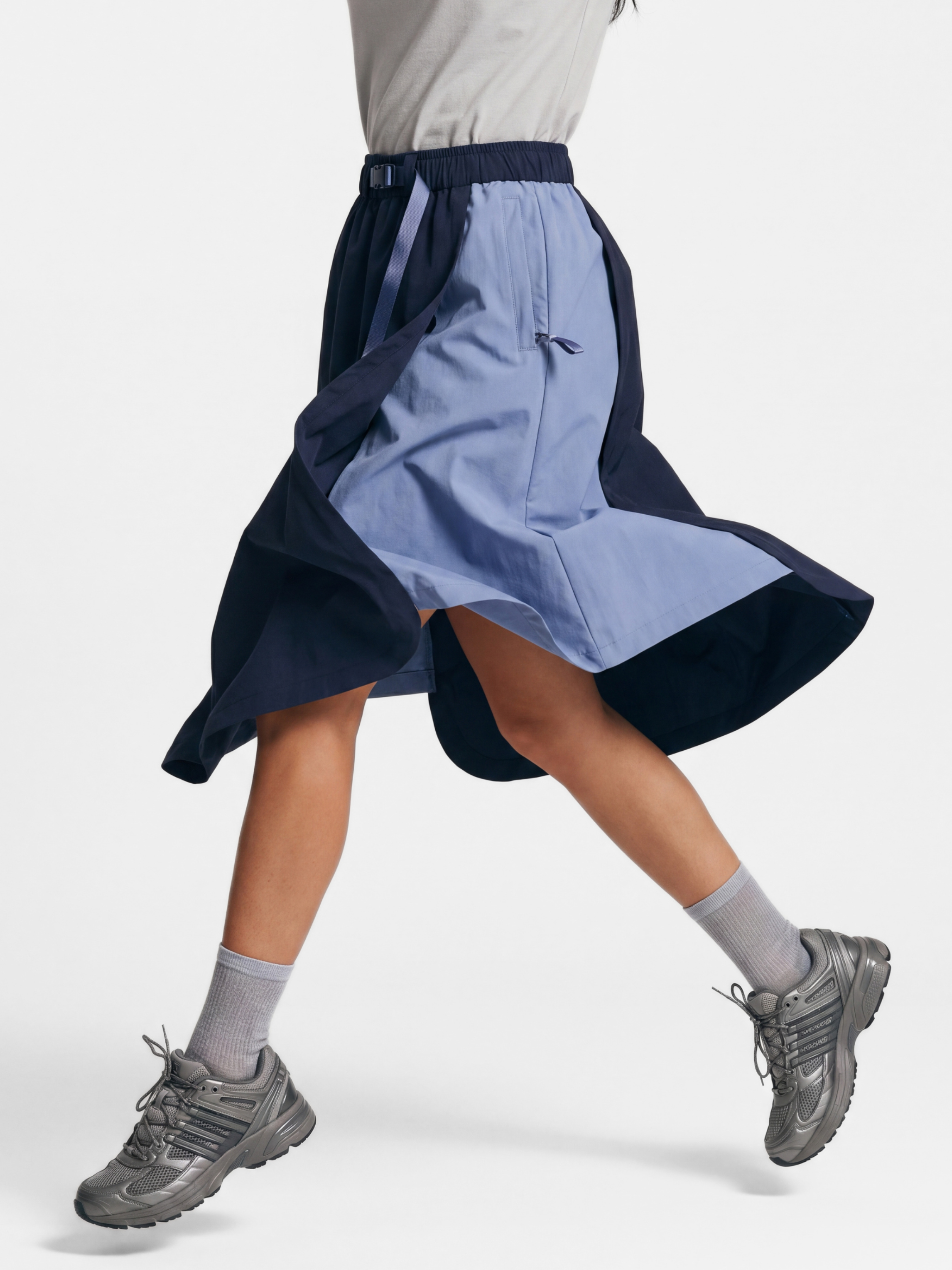 ScuffDrape - Women's Teflon® Water-Repellent Color-Block A-Line Skirt