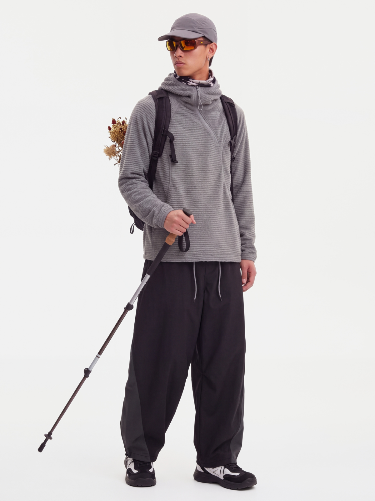 LiteMist - Lightweight Textured Fleece Half-Zip Sweatshirt