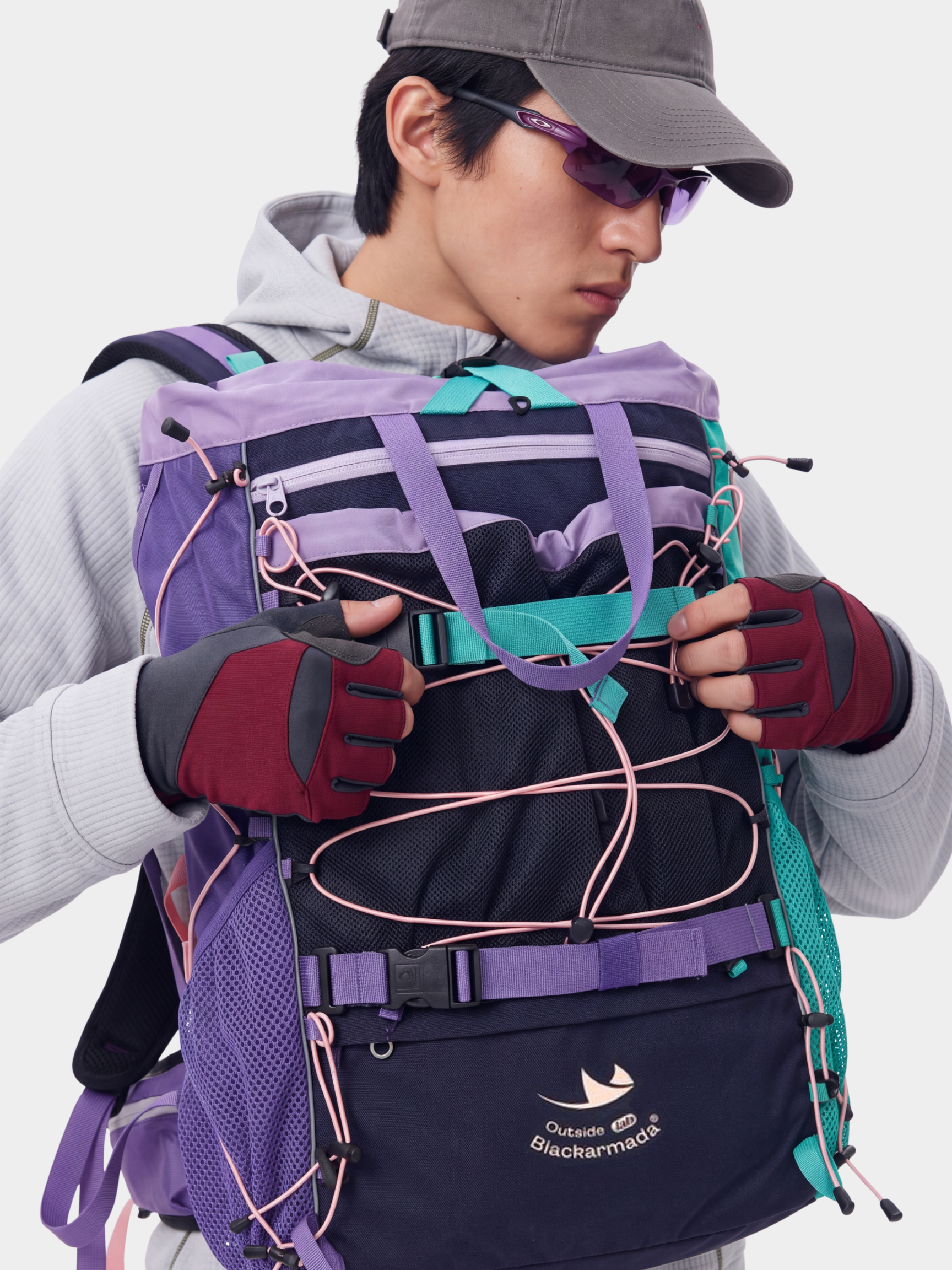 StashVeil - 30L Multi-Functional Color-Block Hiking Backpack