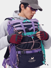 StashVeil - 30L Multi-Functional Color-Block Hiking Backpack
